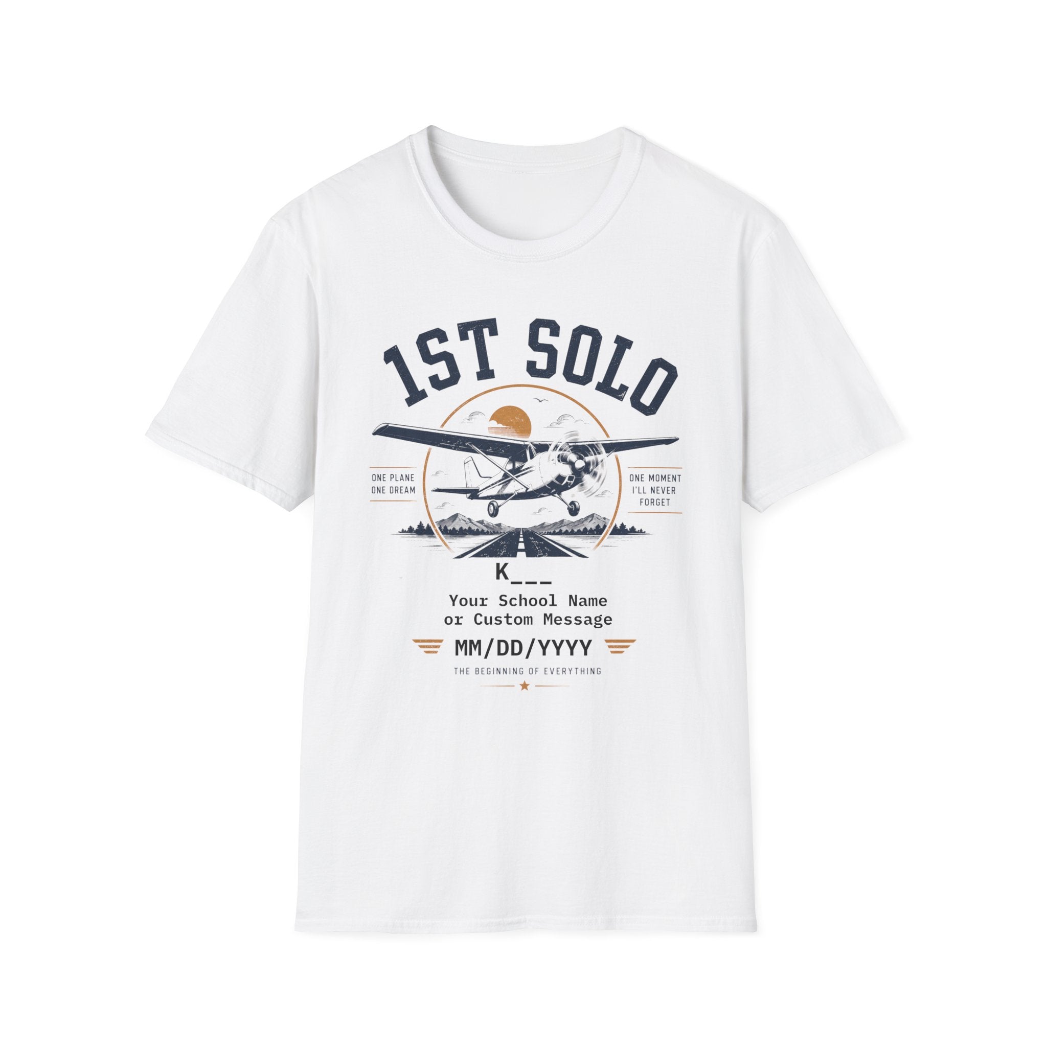 Personalized First Solo Pilot Tee