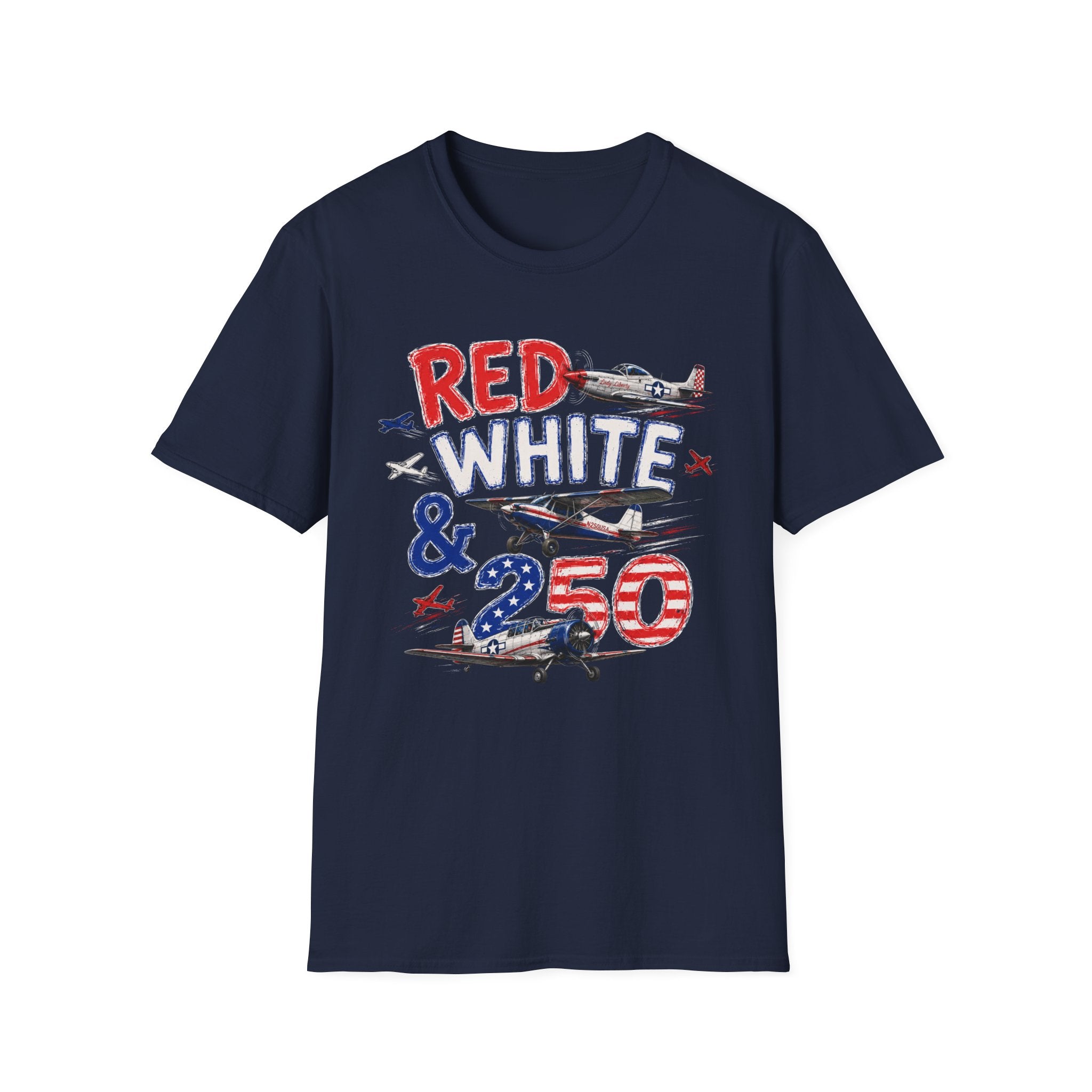 Red White and Airplanes T-Shirt