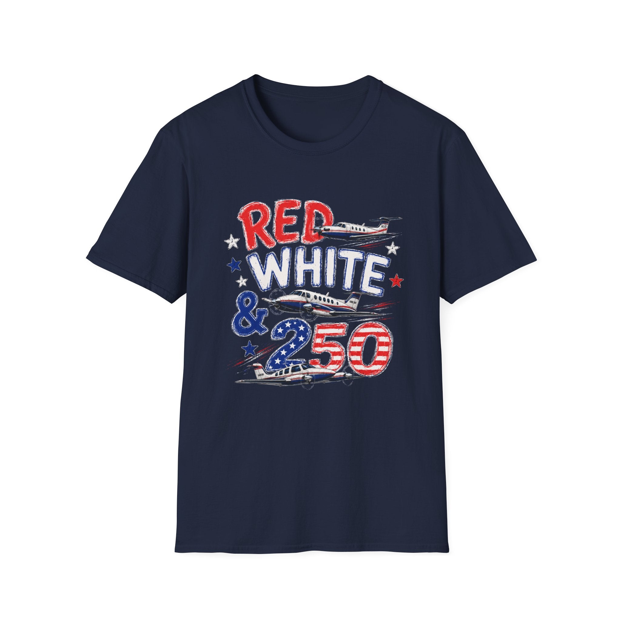 Red White and Airplanes 2  T-Shirt