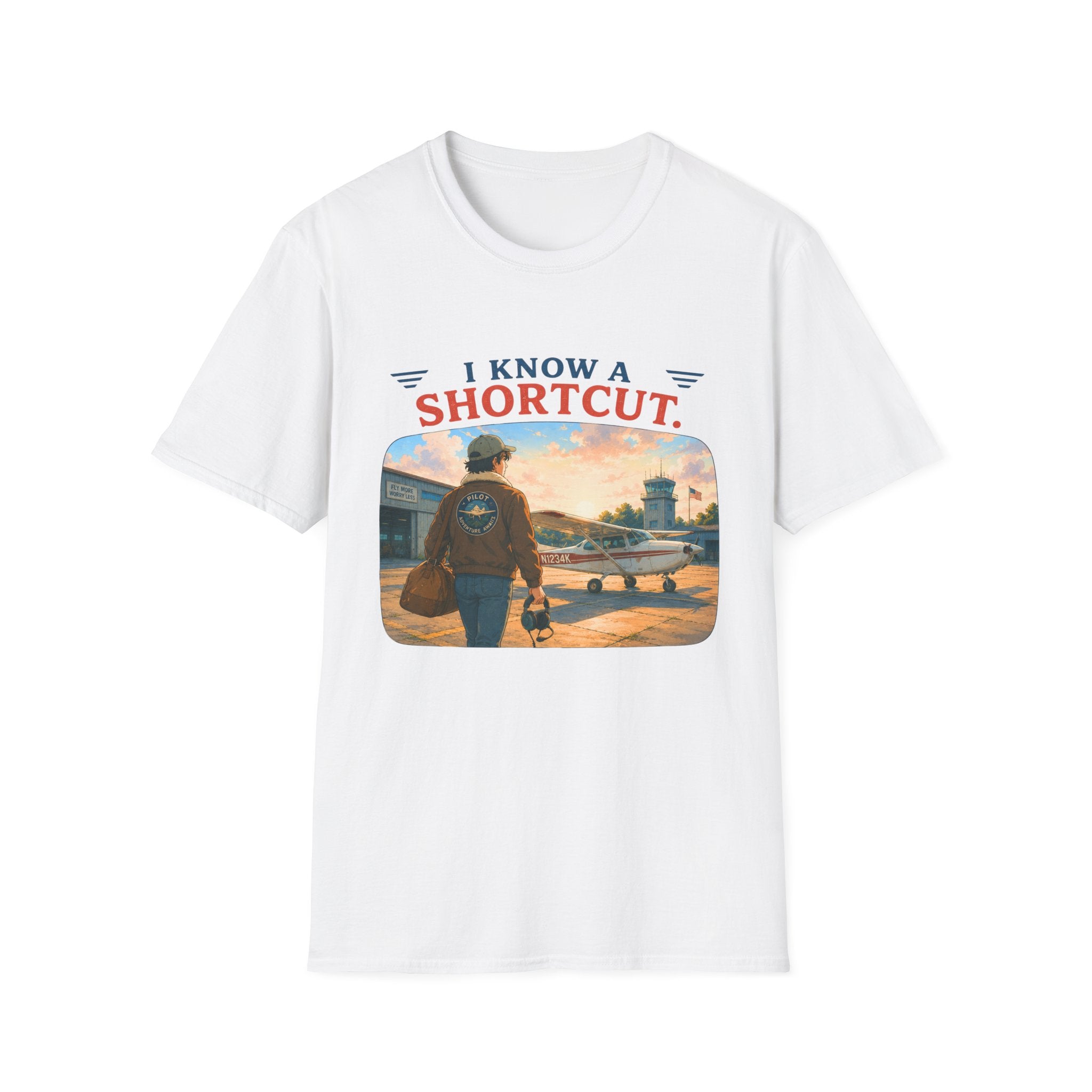 I Know a Shortcut Airplane T-Shirt