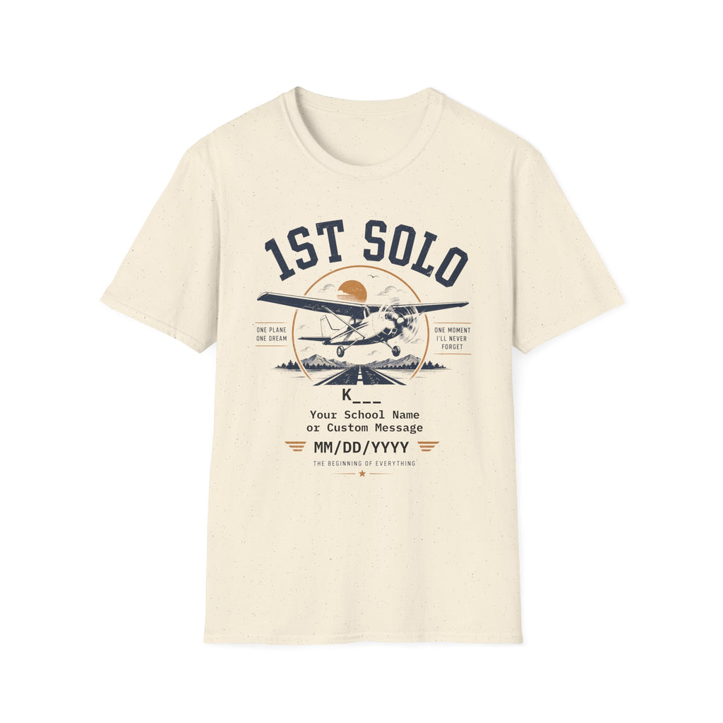 Personalized First Solo Pilot Tee