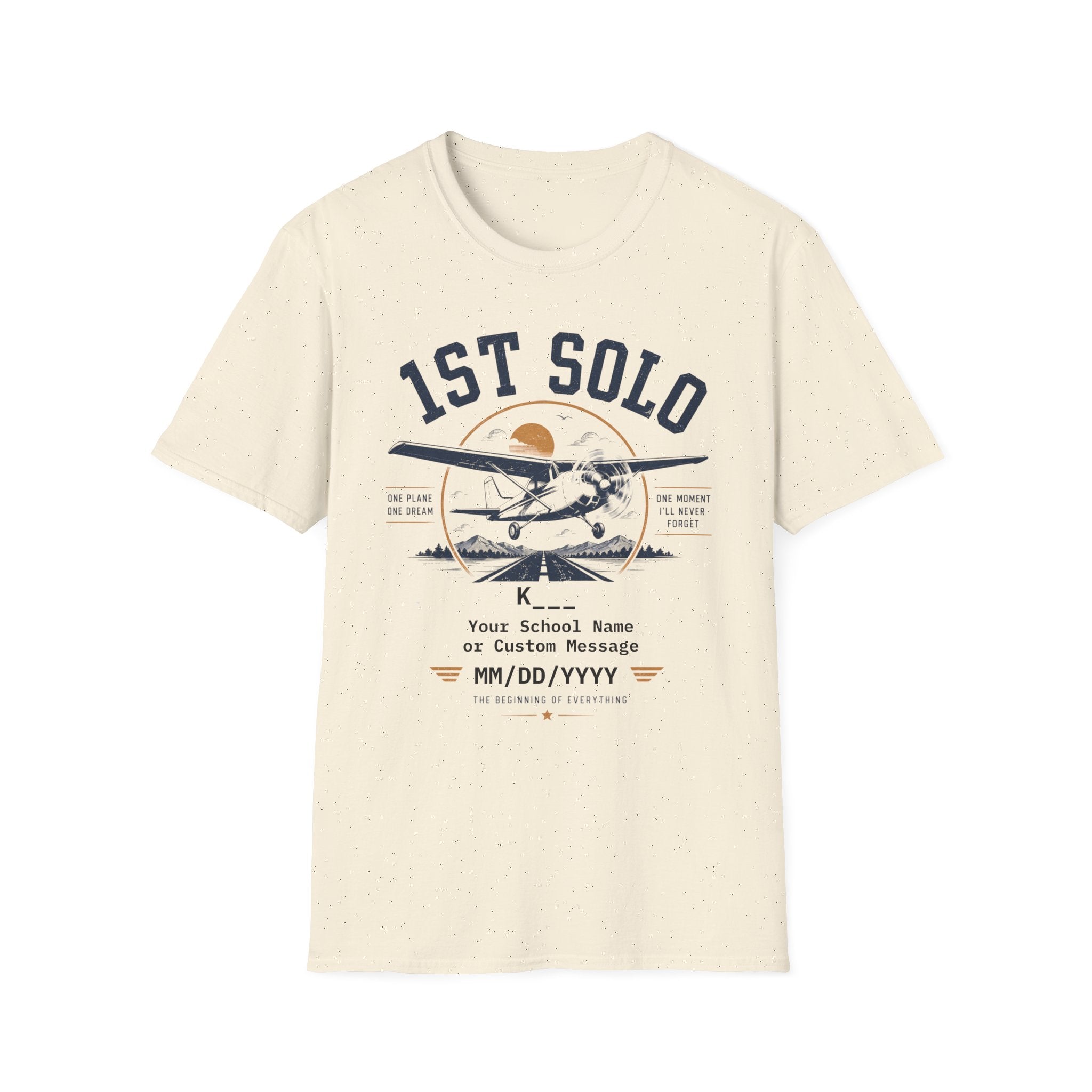 Personalized First Solo Pilot Tee