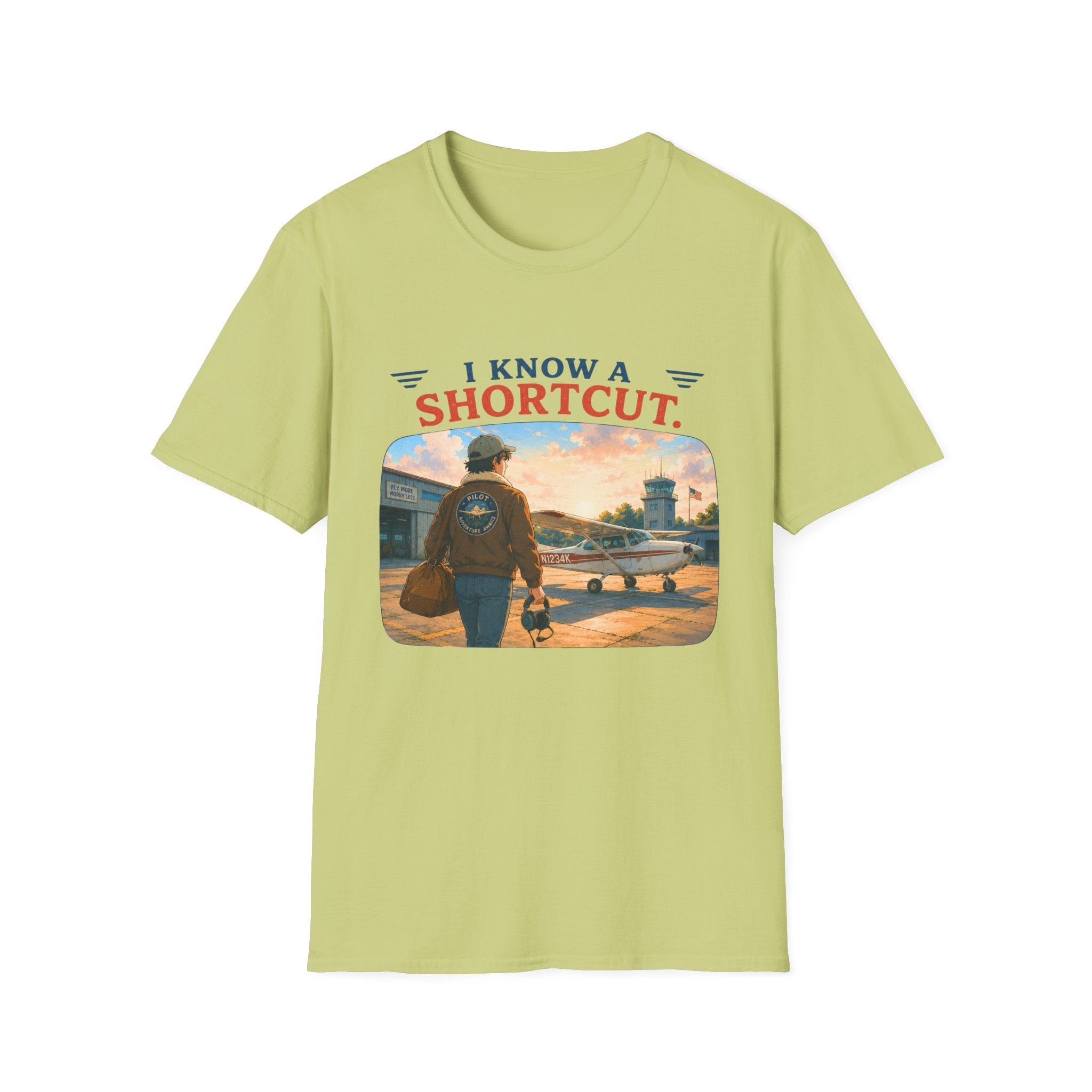 I Know a Shortcut Airplane T-Shirt