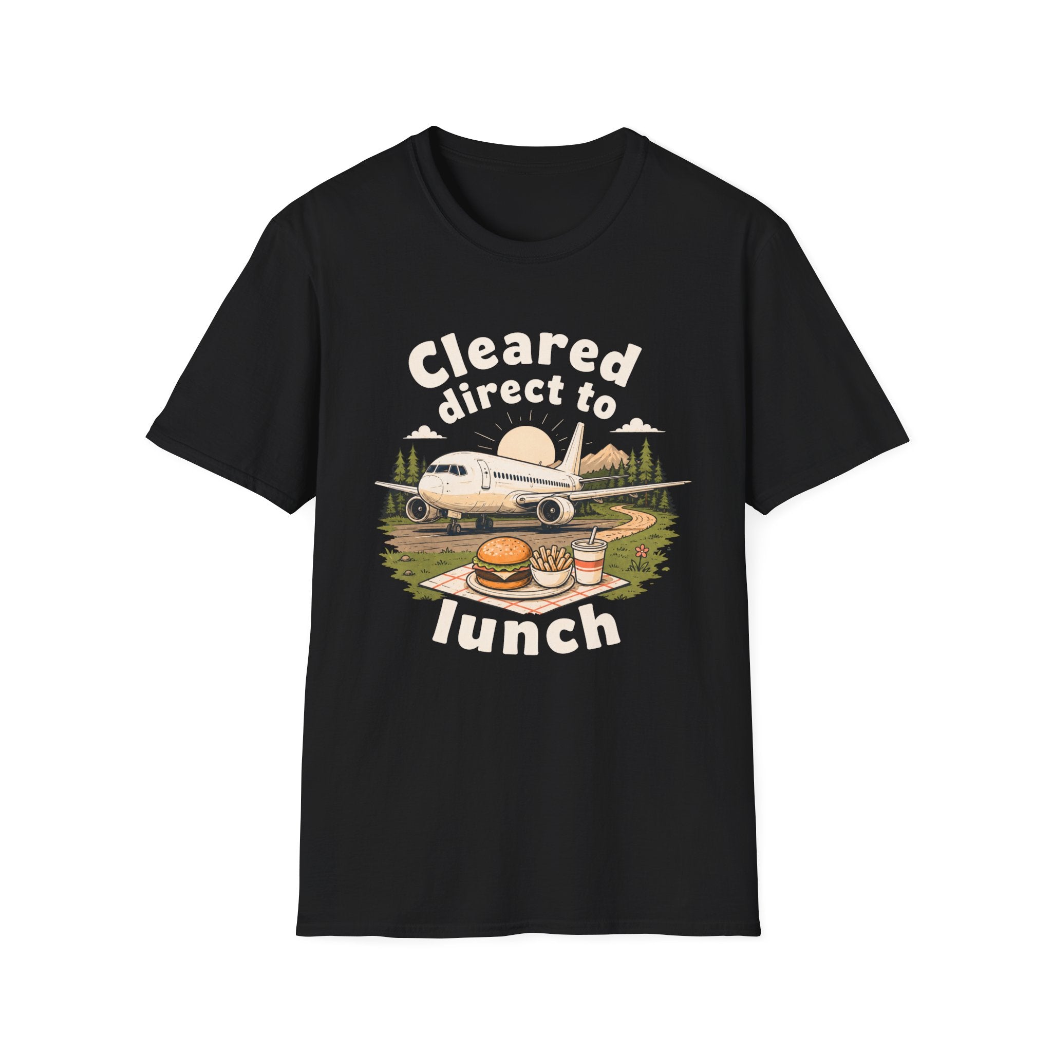 Cleared Direct to Lunch Graphic T-Shirt