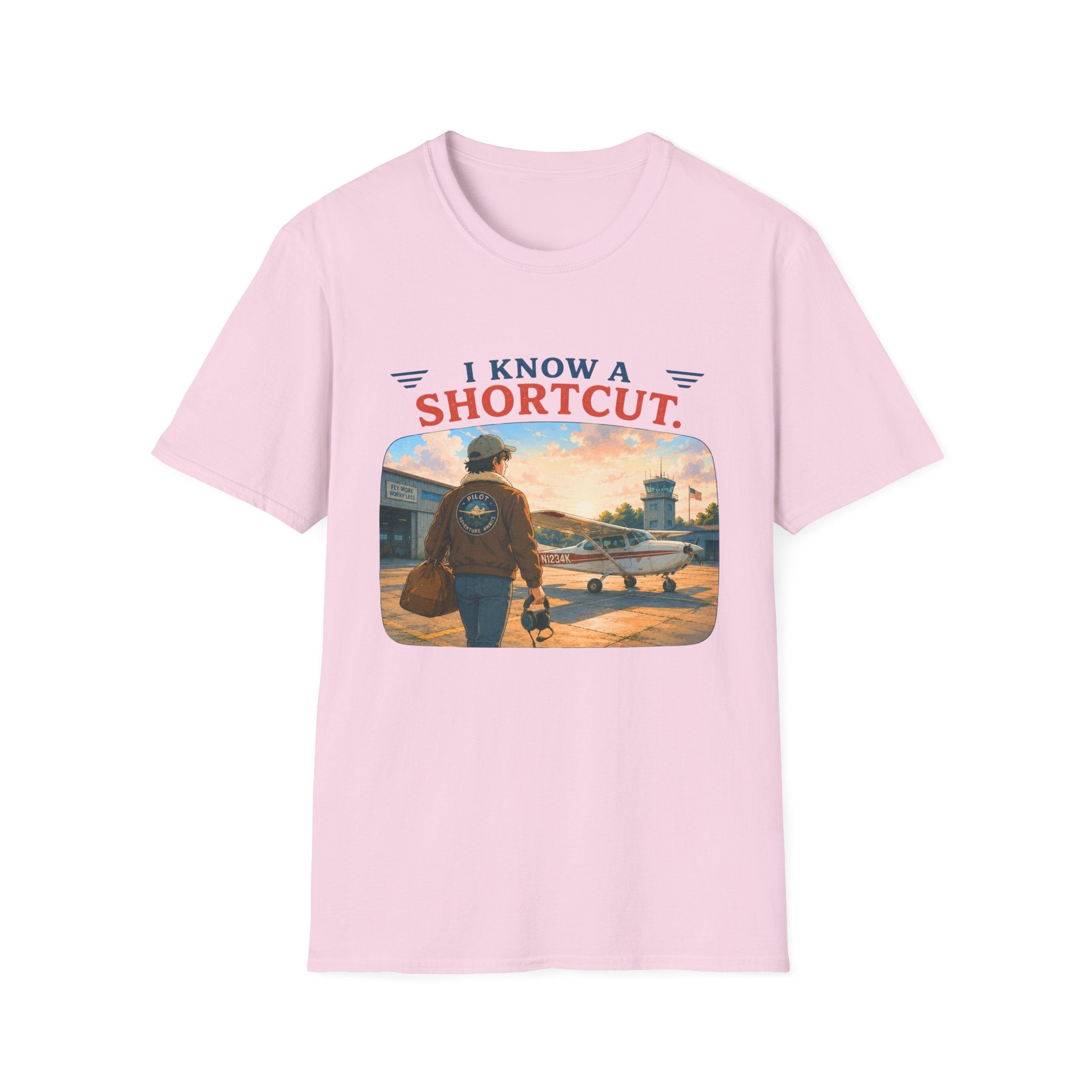 I Know a Shortcut Airplane T-Shirt
