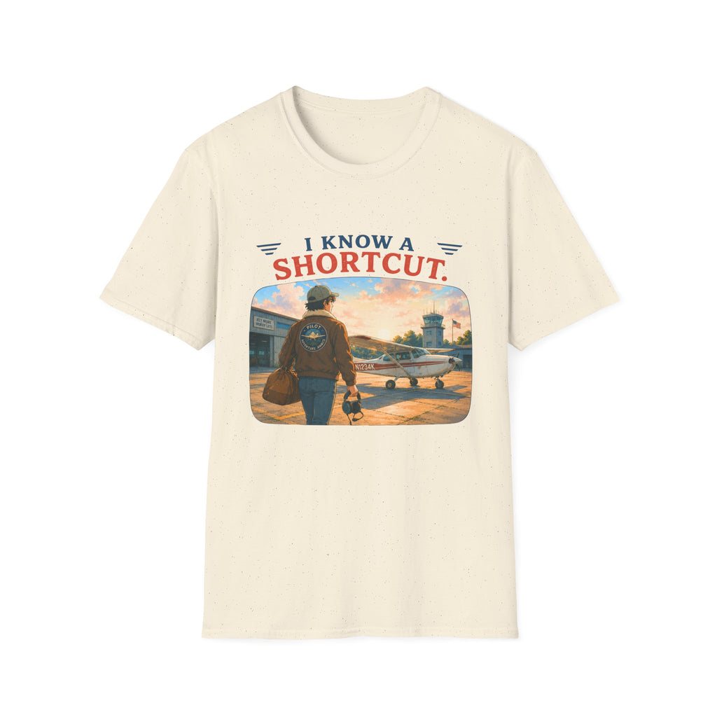 I Know a Shortcut Airplane T-Shirt