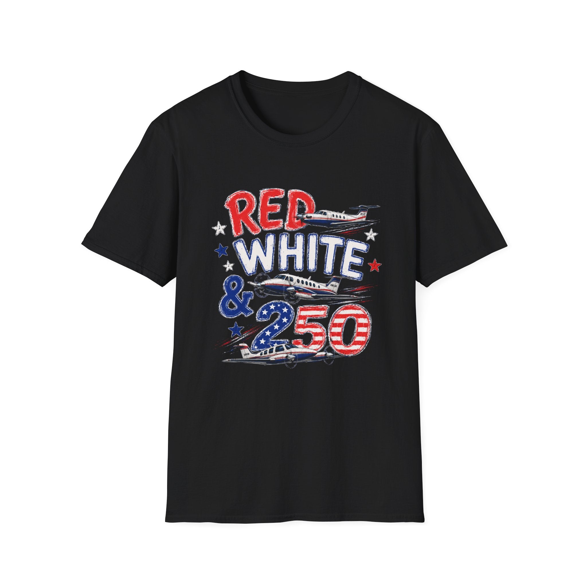 Red White and Airplanes 2  T-Shirt