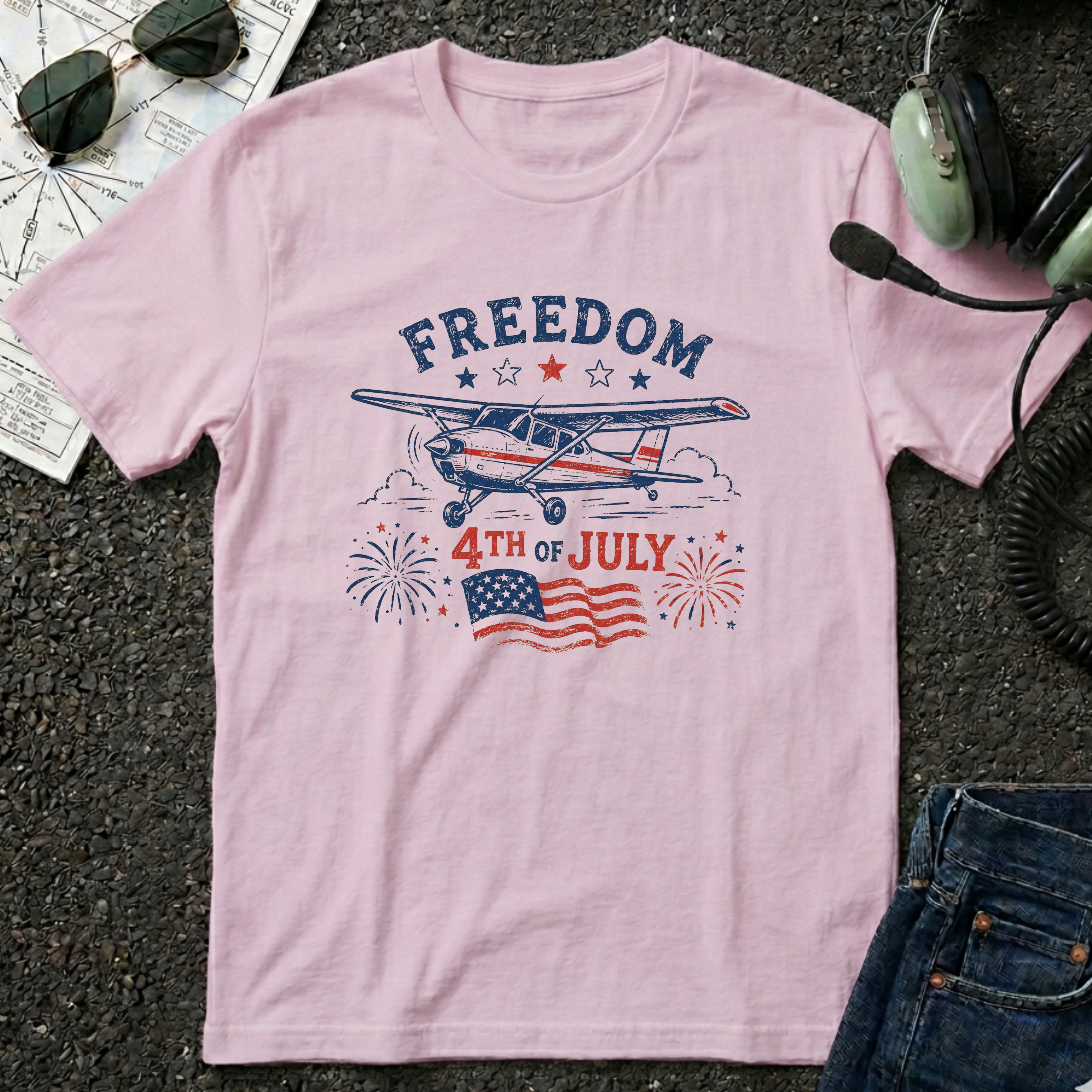 Freedom Airplane T-Shirt