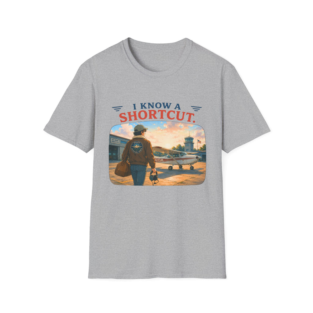 I Know a Shortcut Airplane T-Shirt