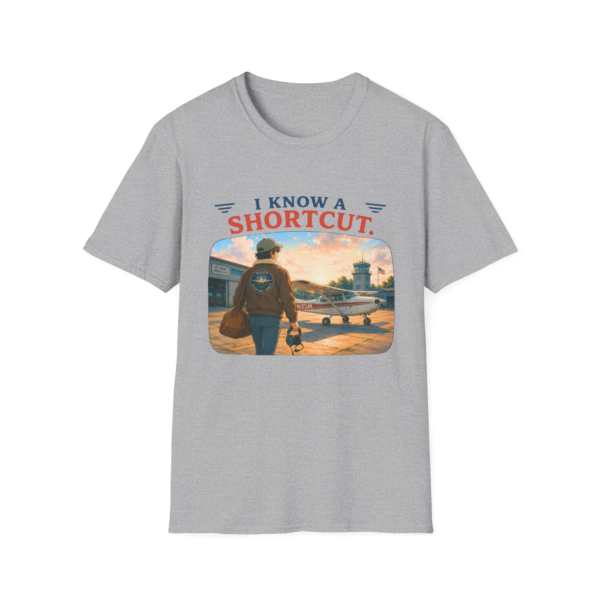 I Know a Shortcut Airplane T-Shirt