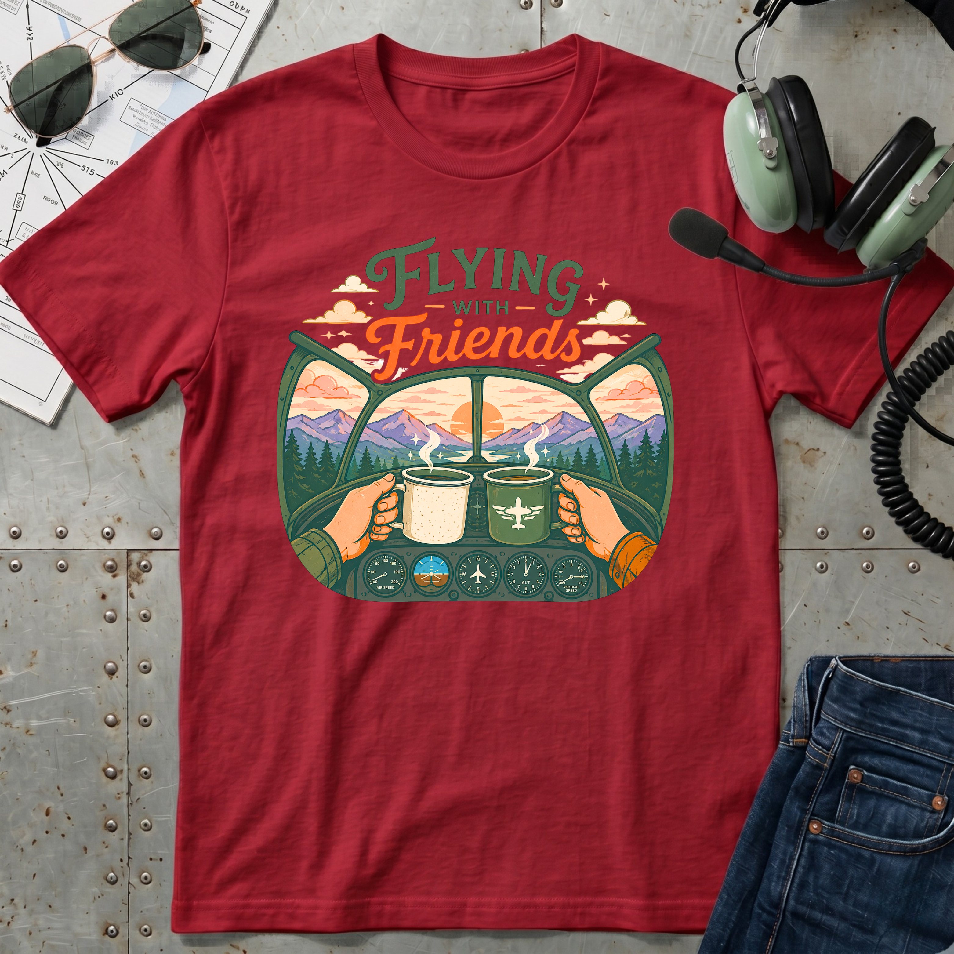 Flying With Friends T-Shirt