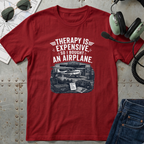Therapy is Expensive graphic - Airplane T-Shirt