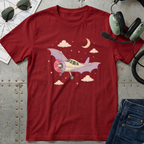 Bat Wings Airplane - Halloween T-Shirt