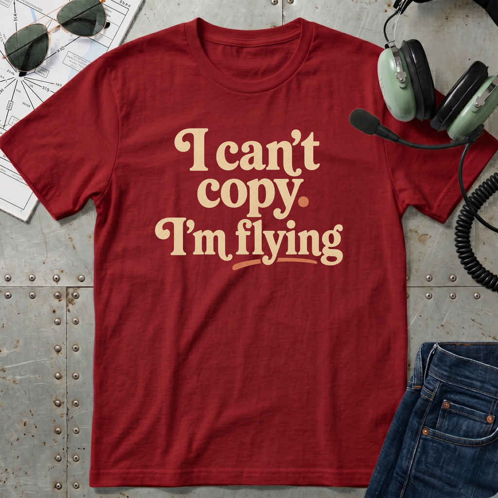 I can't copy. I'm Flying. T-Shirt