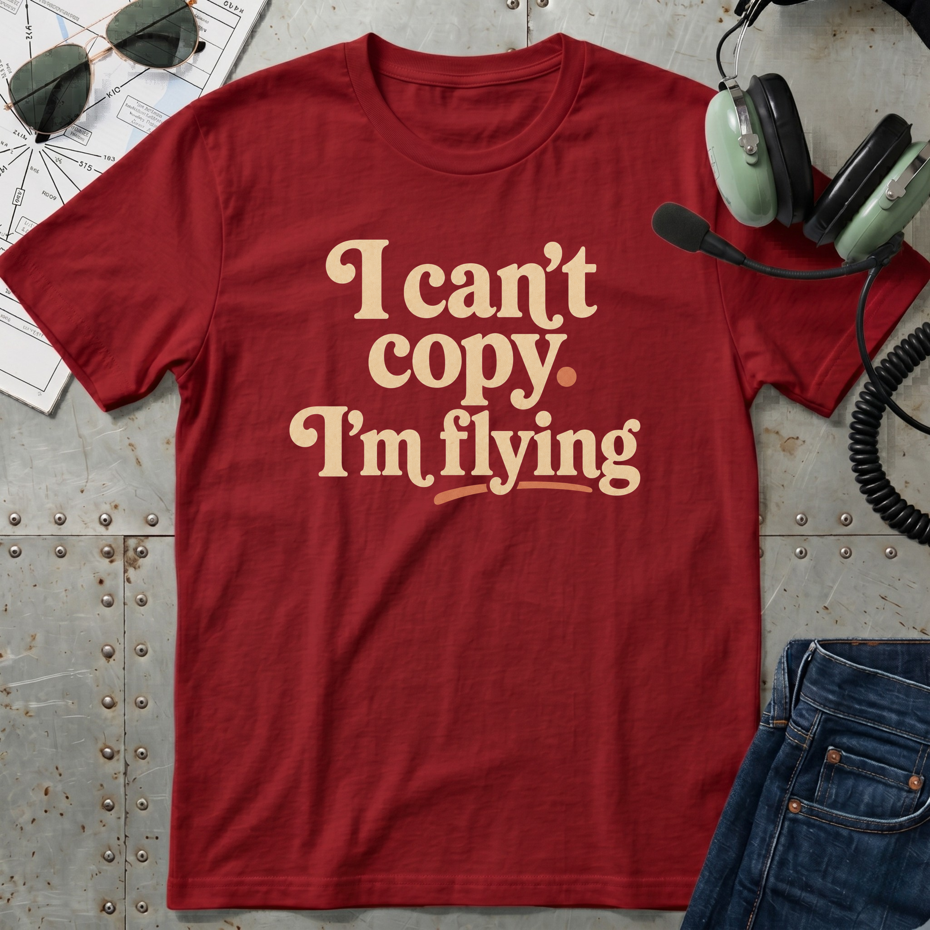I can't copy. I'm Flying. T-Shirt