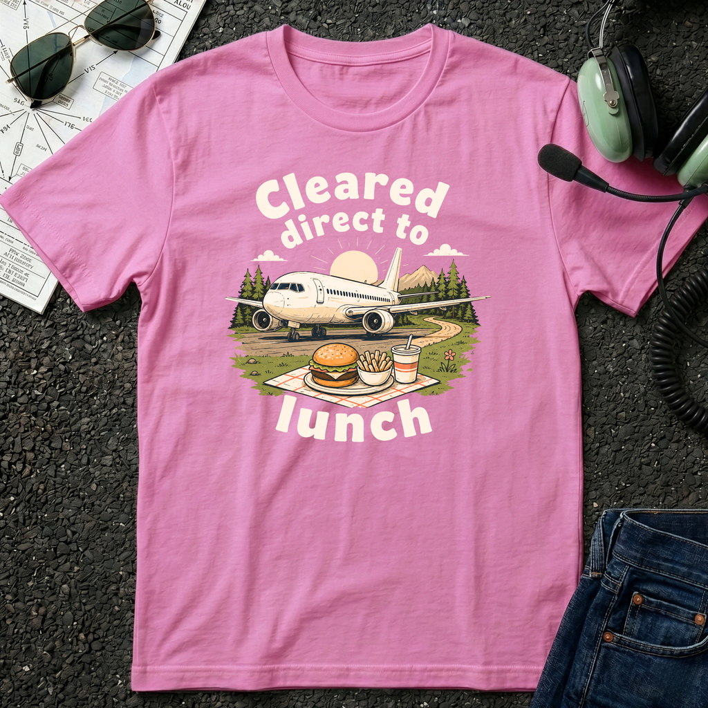 Cleared Direct to Lunch Graphic T-Shirt