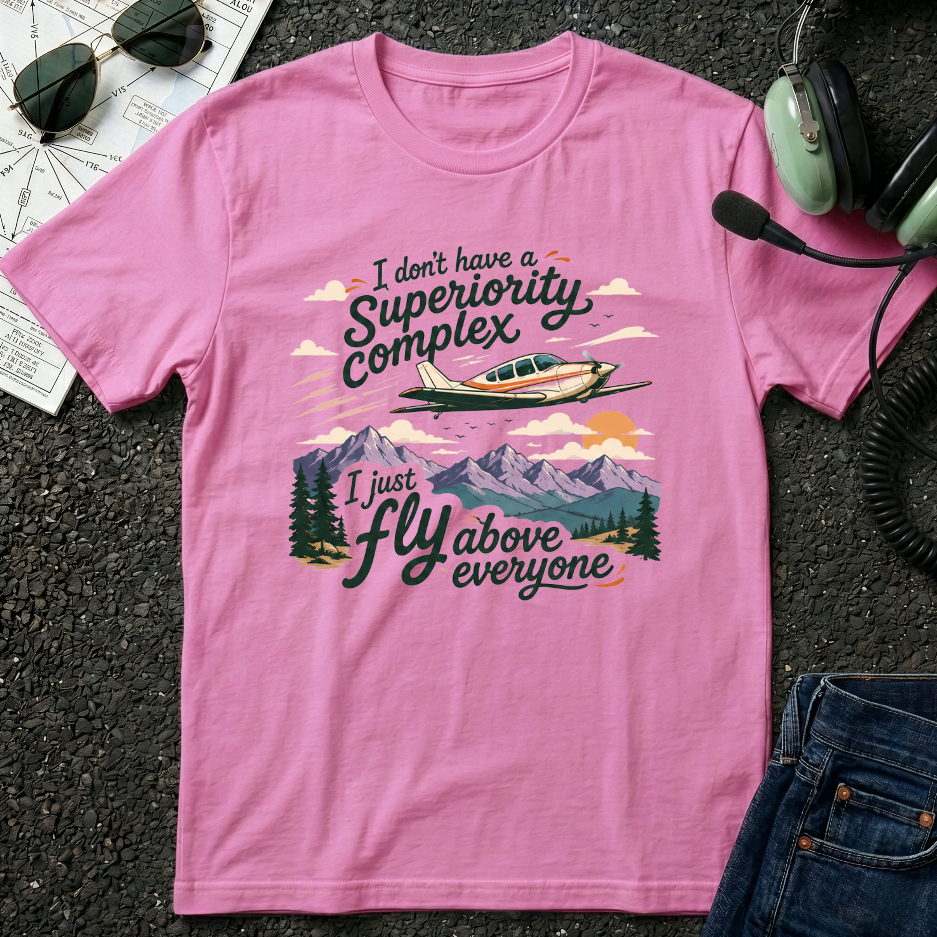 Fly above Single Engine T-Shirt