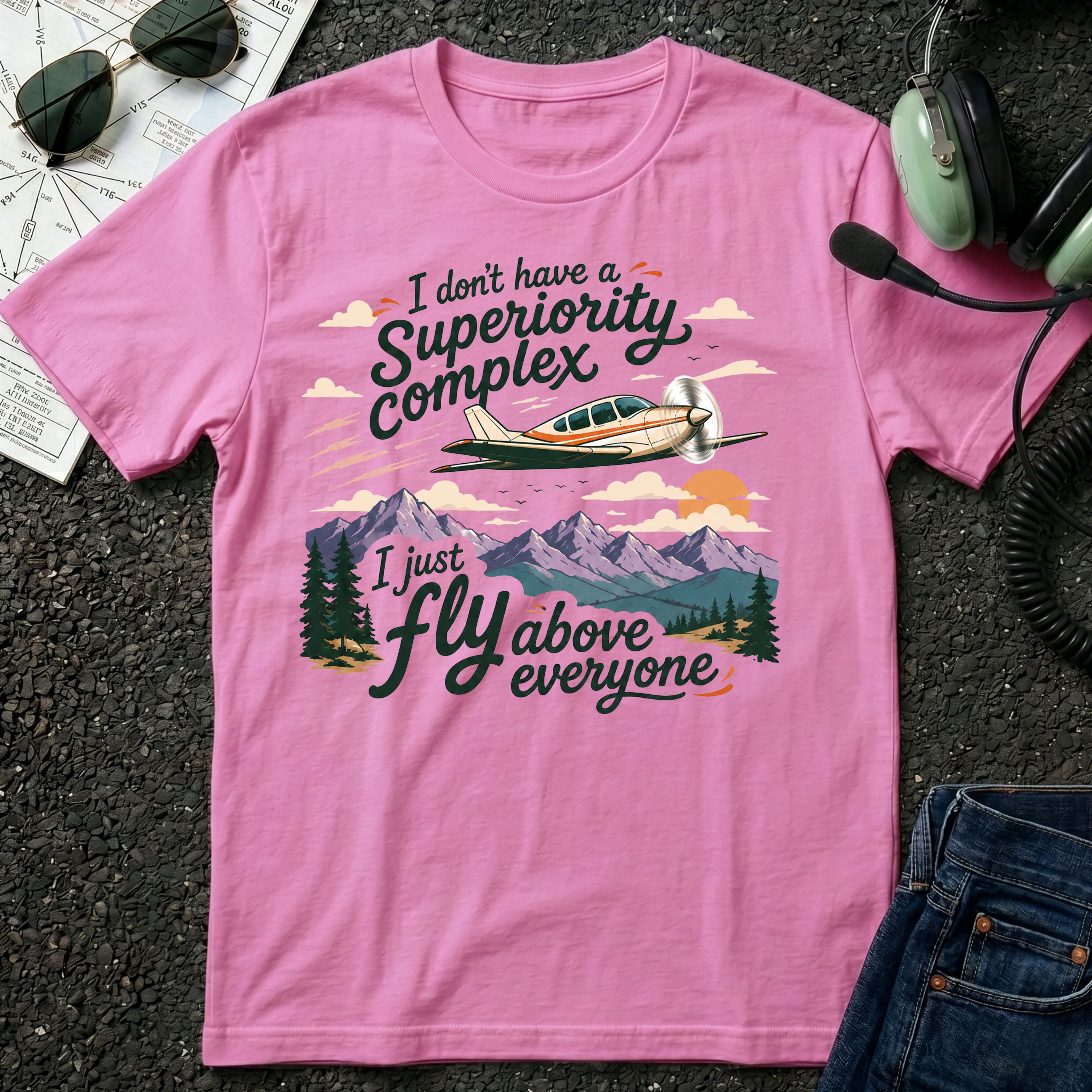 Fly above Single Engine T-Shirt