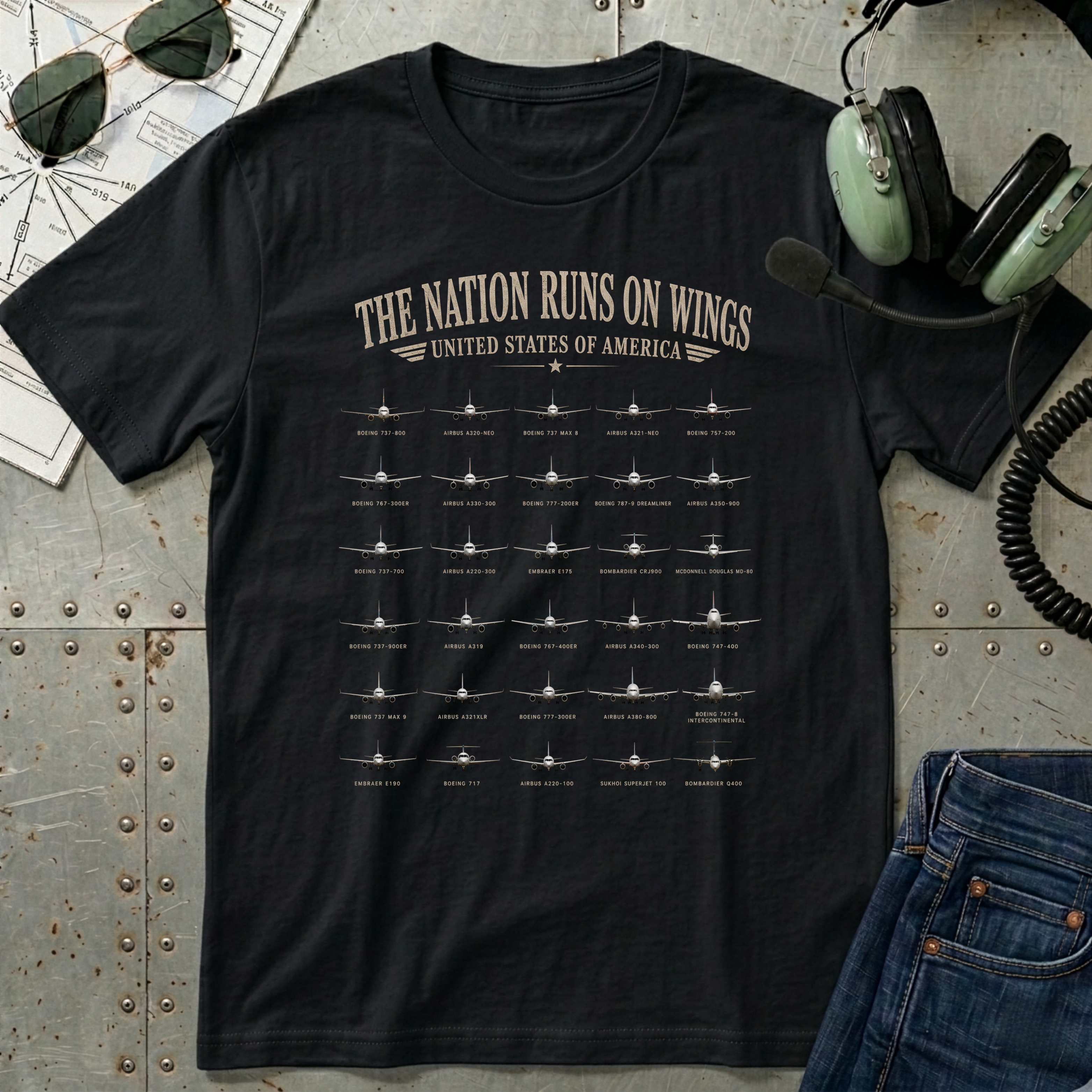 The Nation Runs on Wings T-Shirt