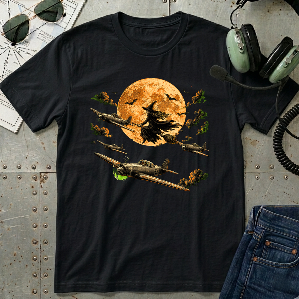 Spooky Pilots Halloween T-Shirt