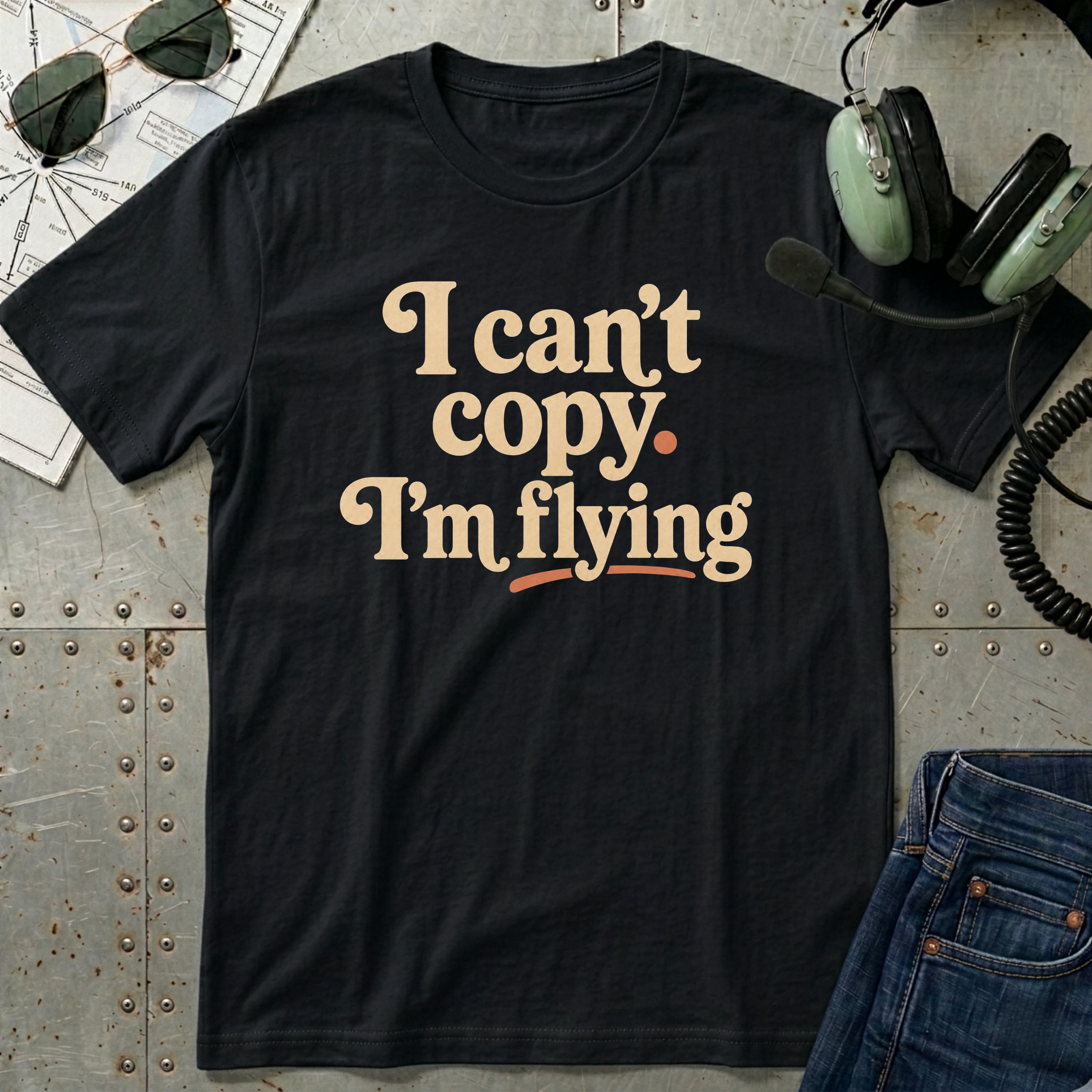 I can't copy. I'm Flying. T-Shirt