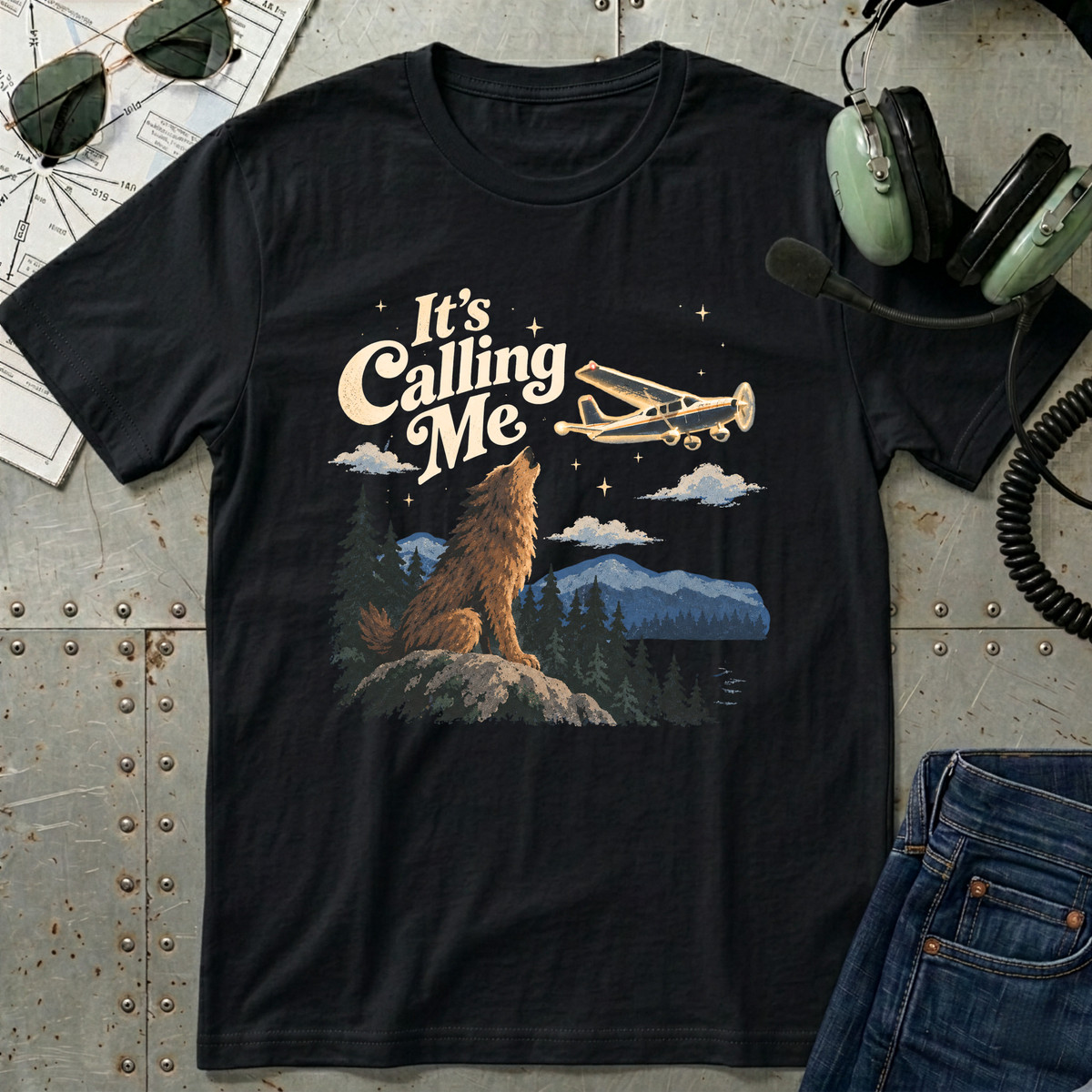 It's Calling Me - Airplane T-shirt