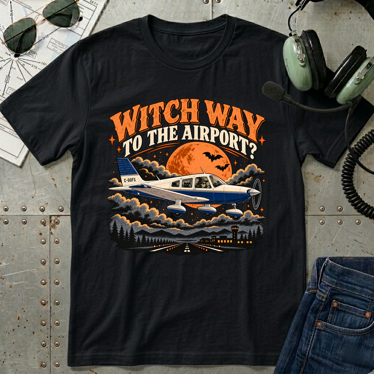 Witch Way to the Airport? T-Shirt