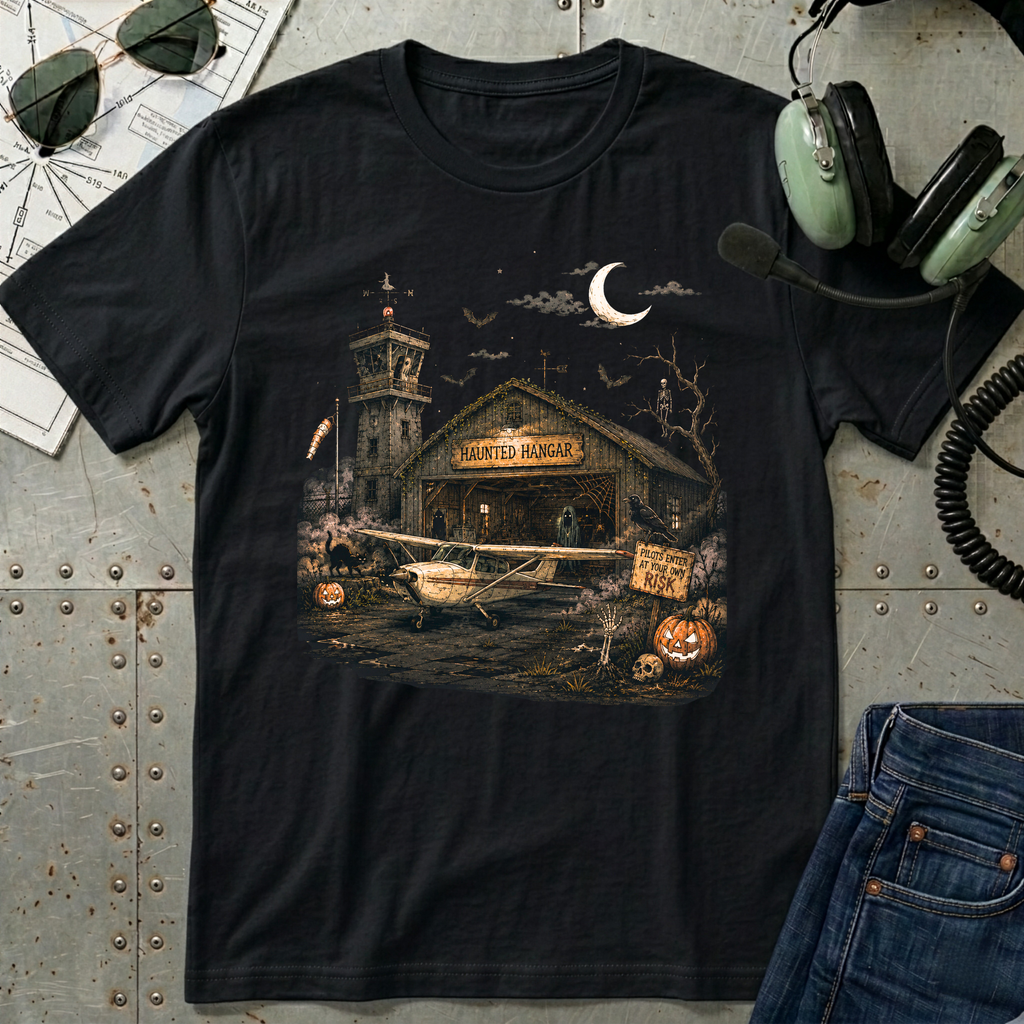 Haunted Airport Halloween T-Shirt