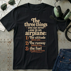The Three Things in an Airplane. T-Shirt