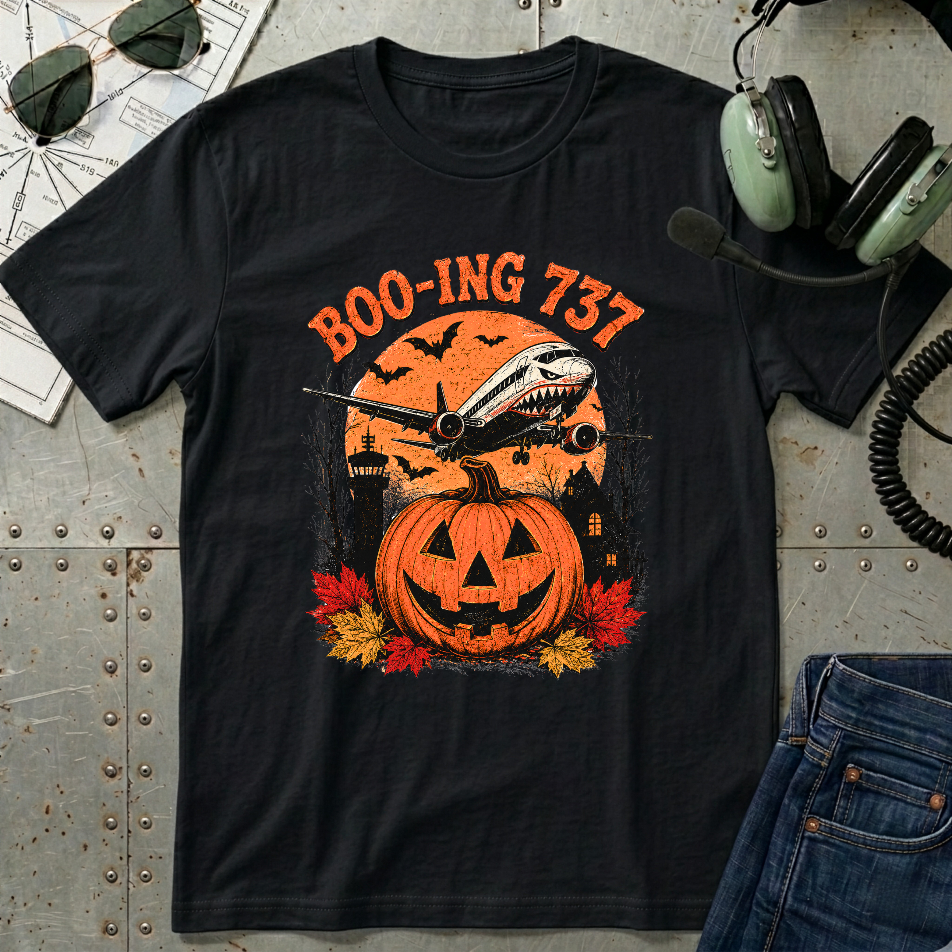 Boo-ing 737 Halloween T-Shirt