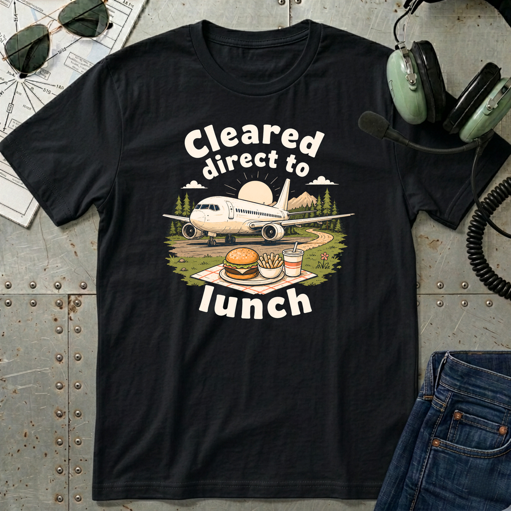 Cleared Direct to Lunch Graphic T-Shirt