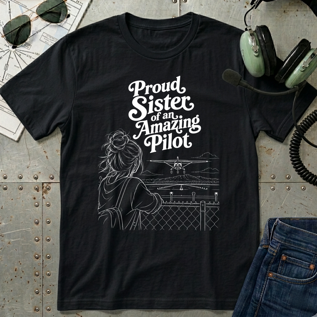 Proud Sister of an Amazing Pilot T-Shirt