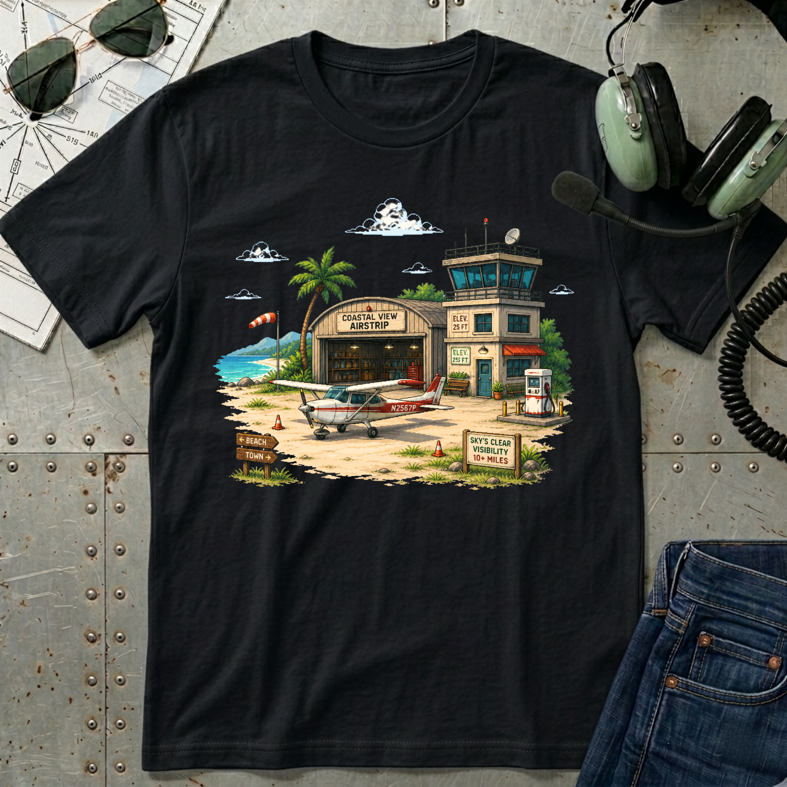 Beach Airport T-Shirt
