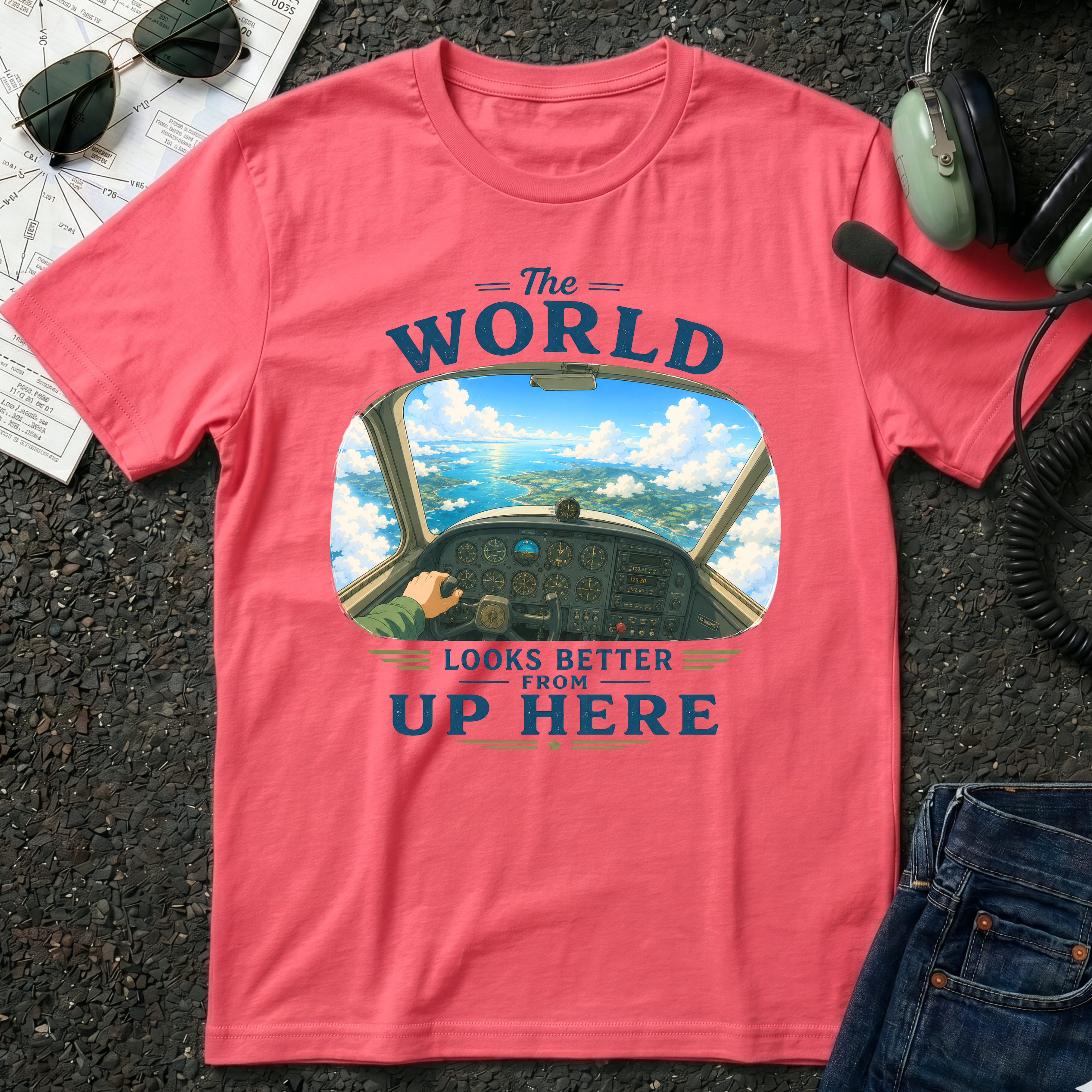 The World Looks Better From Up Here T-Shirt