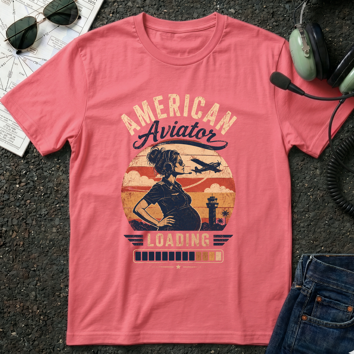 American Aviator Loading T-Shirt