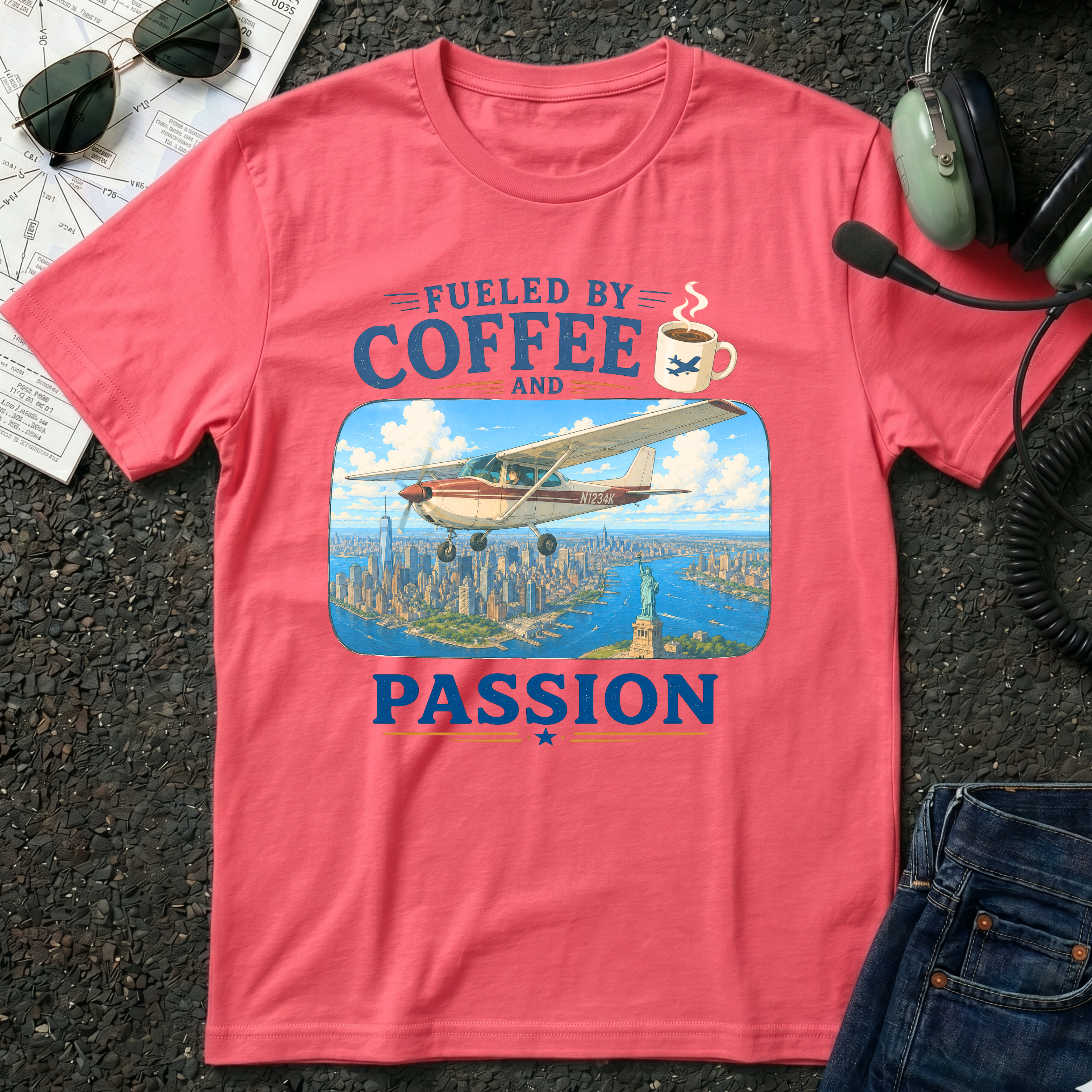 Fueled By Coffee and Passion C-152 T-Shirt