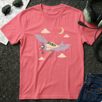 Bat Wings Airplane - Halloween T-Shirt