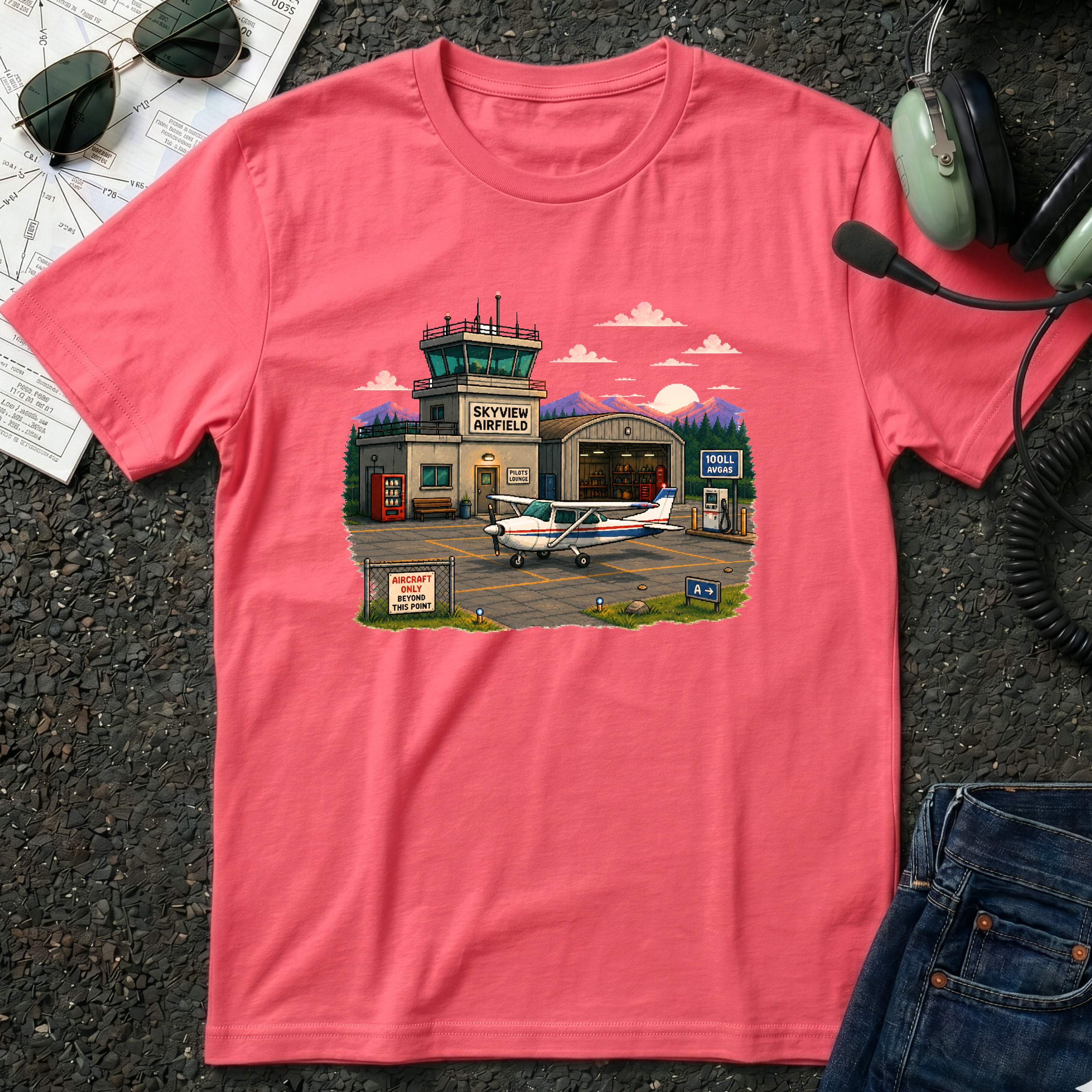 Sunset Airfield T-Shirt