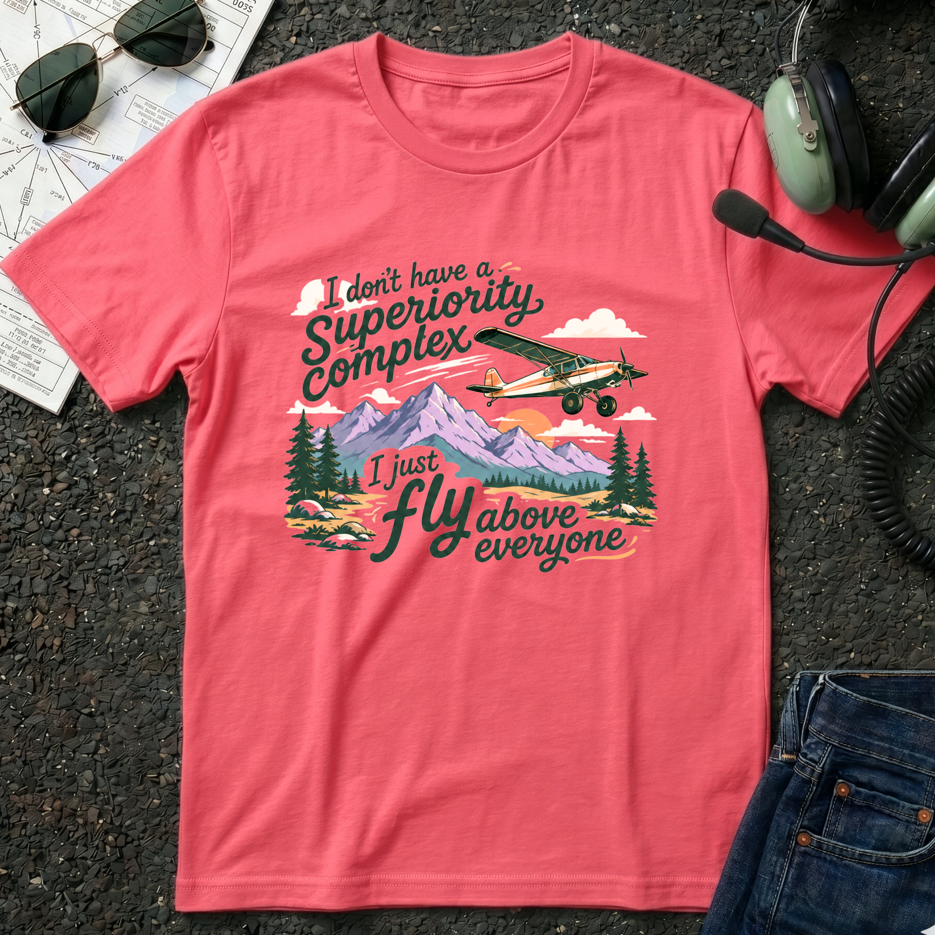 Fly Above Taildragger T-Shirt