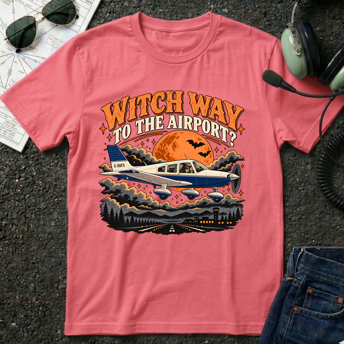 Witch Way to the Airport? T-Shirt