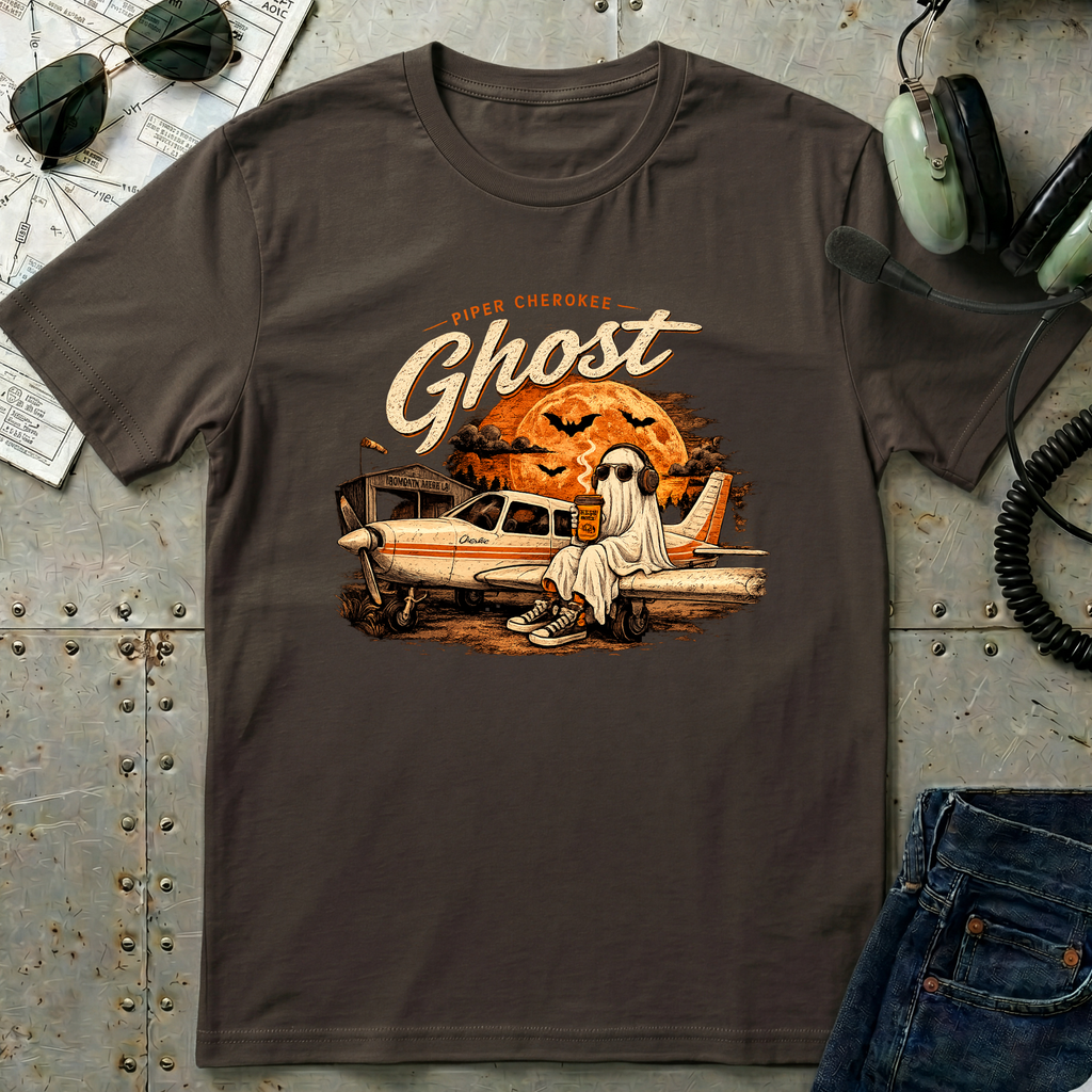 Ghost Airplane Halloween T-Shirt