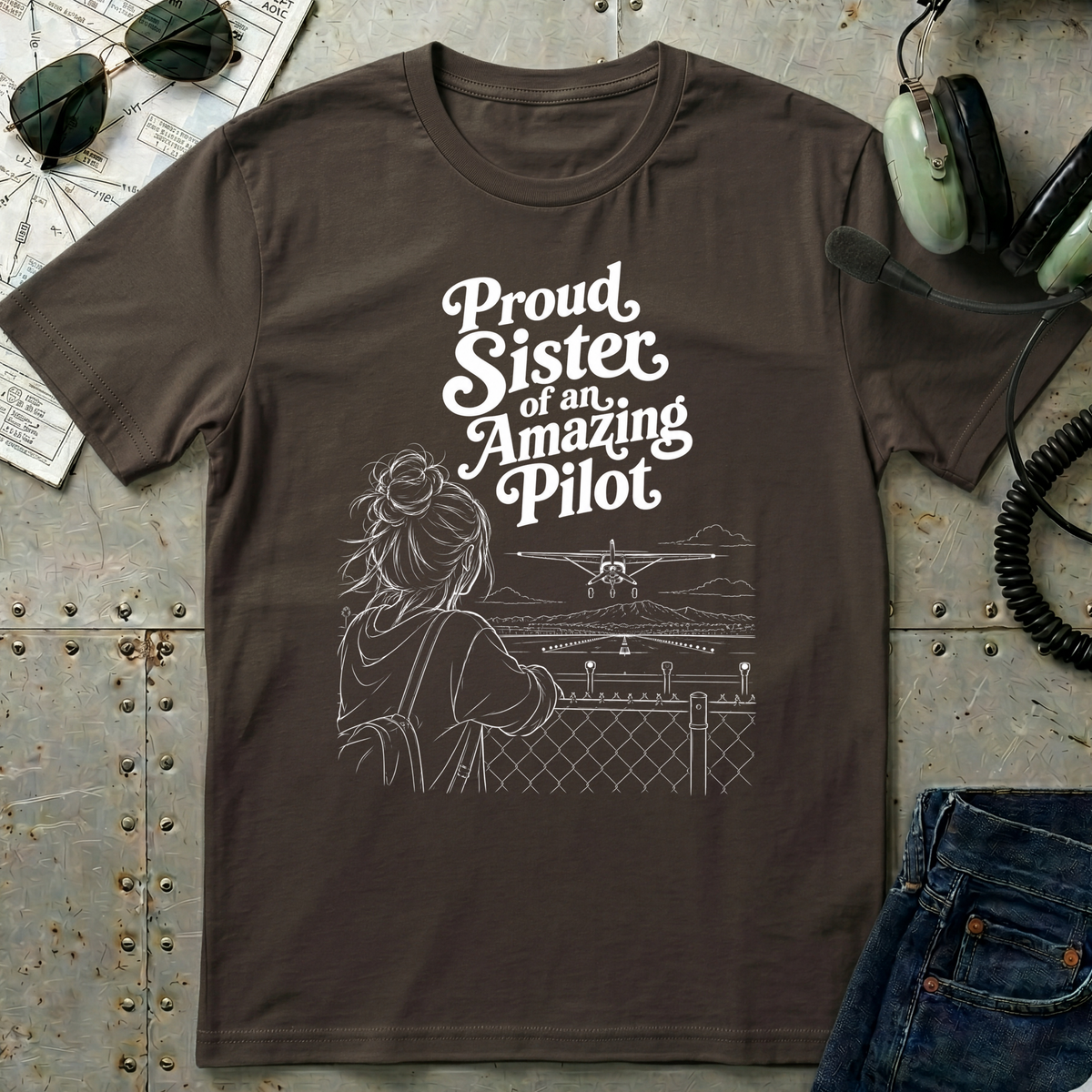 Proud Sister of an Amazing Pilot T-Shirt