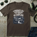 Therapy is Expensive graphic - Airplane T-Shirt
