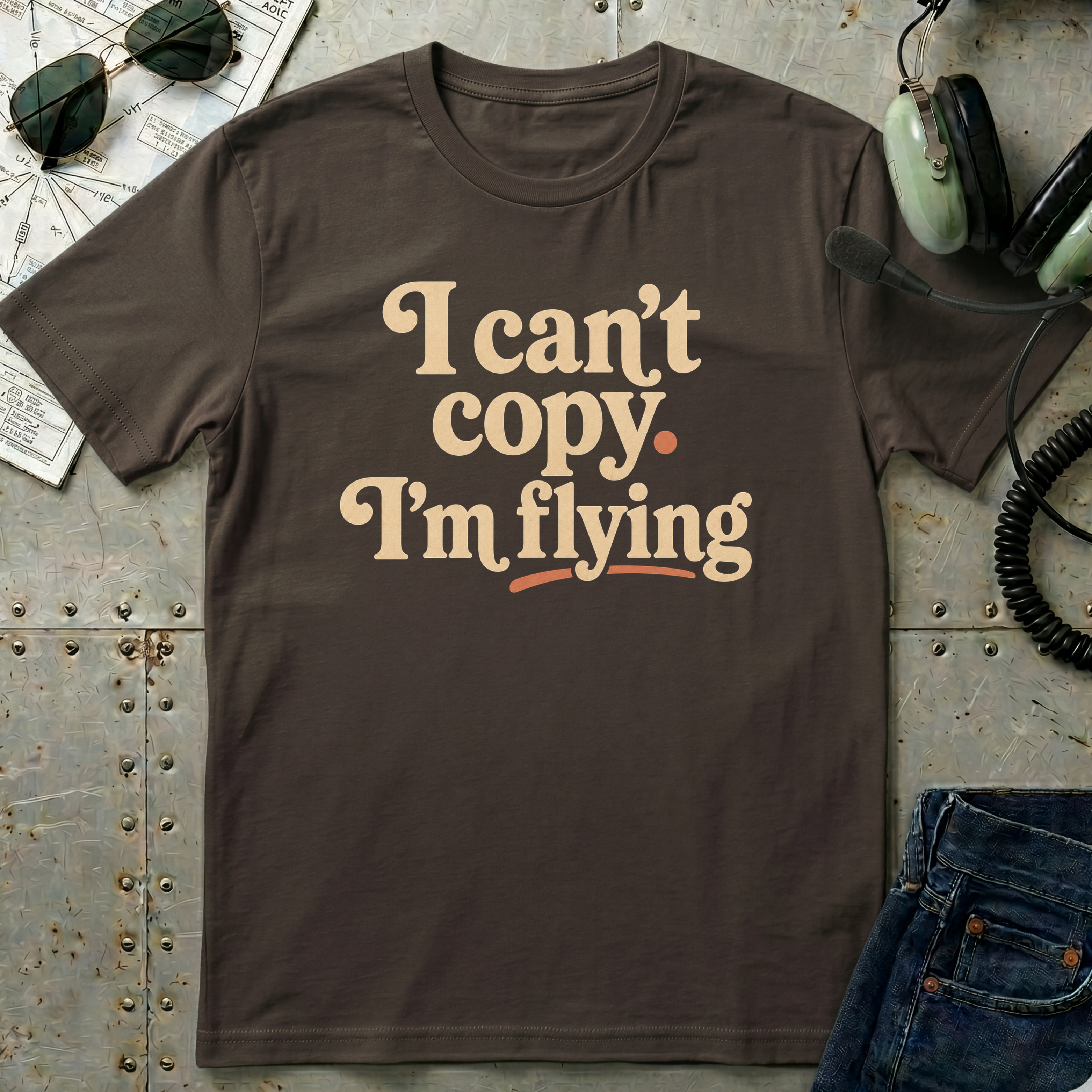 I can't copy. I'm Flying. T-Shirt