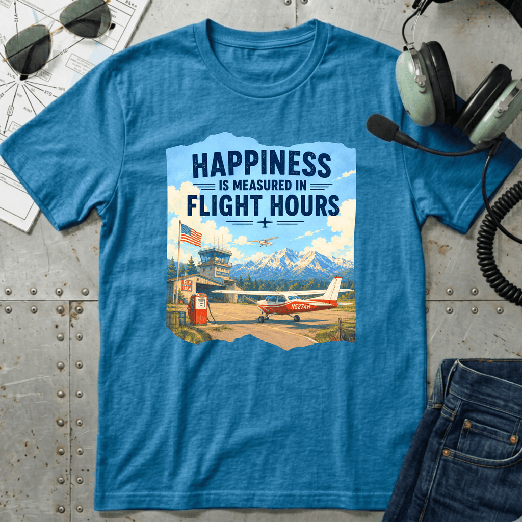 Happiness is Measured in Flight Hours T-Shirt