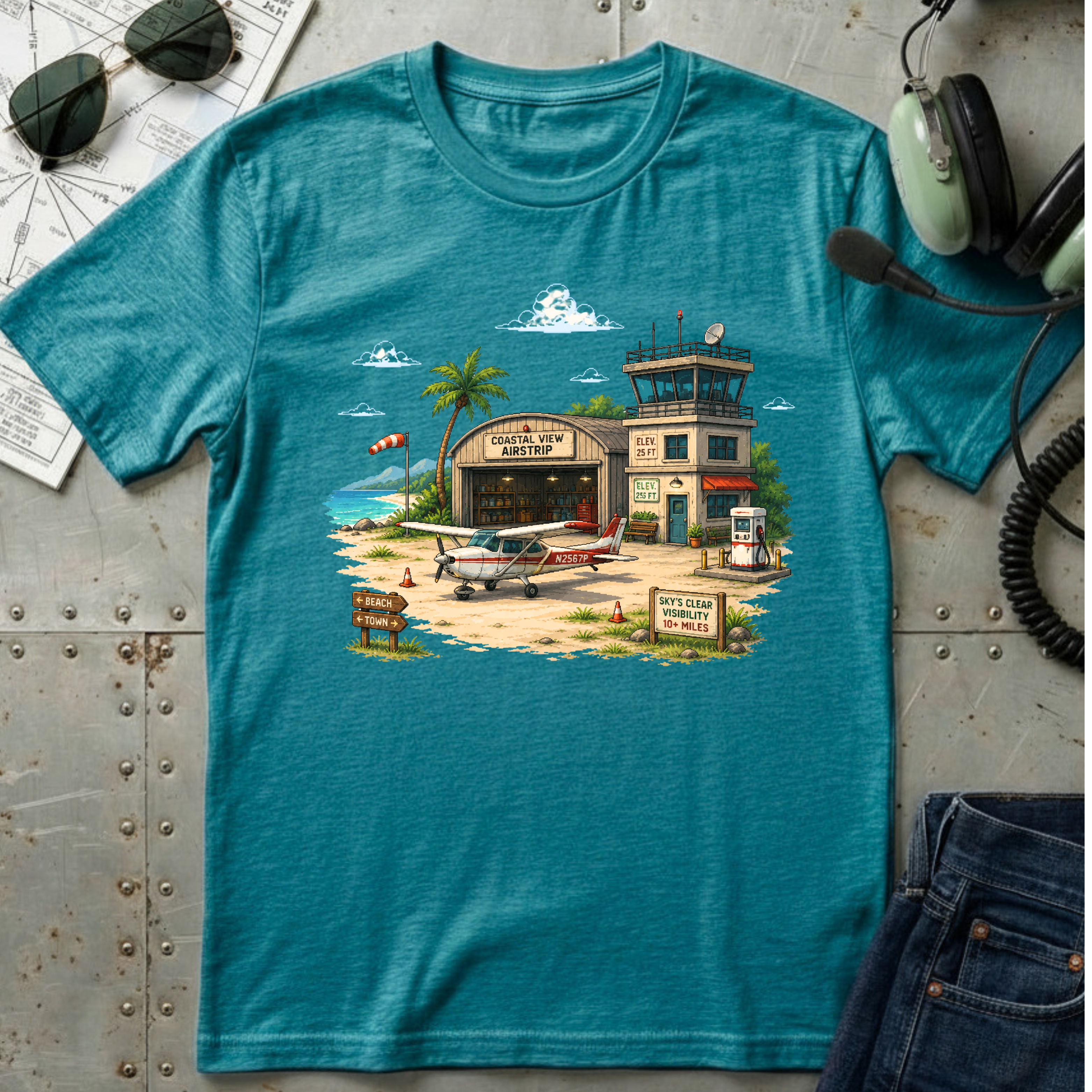 Beach Airport T-Shirt