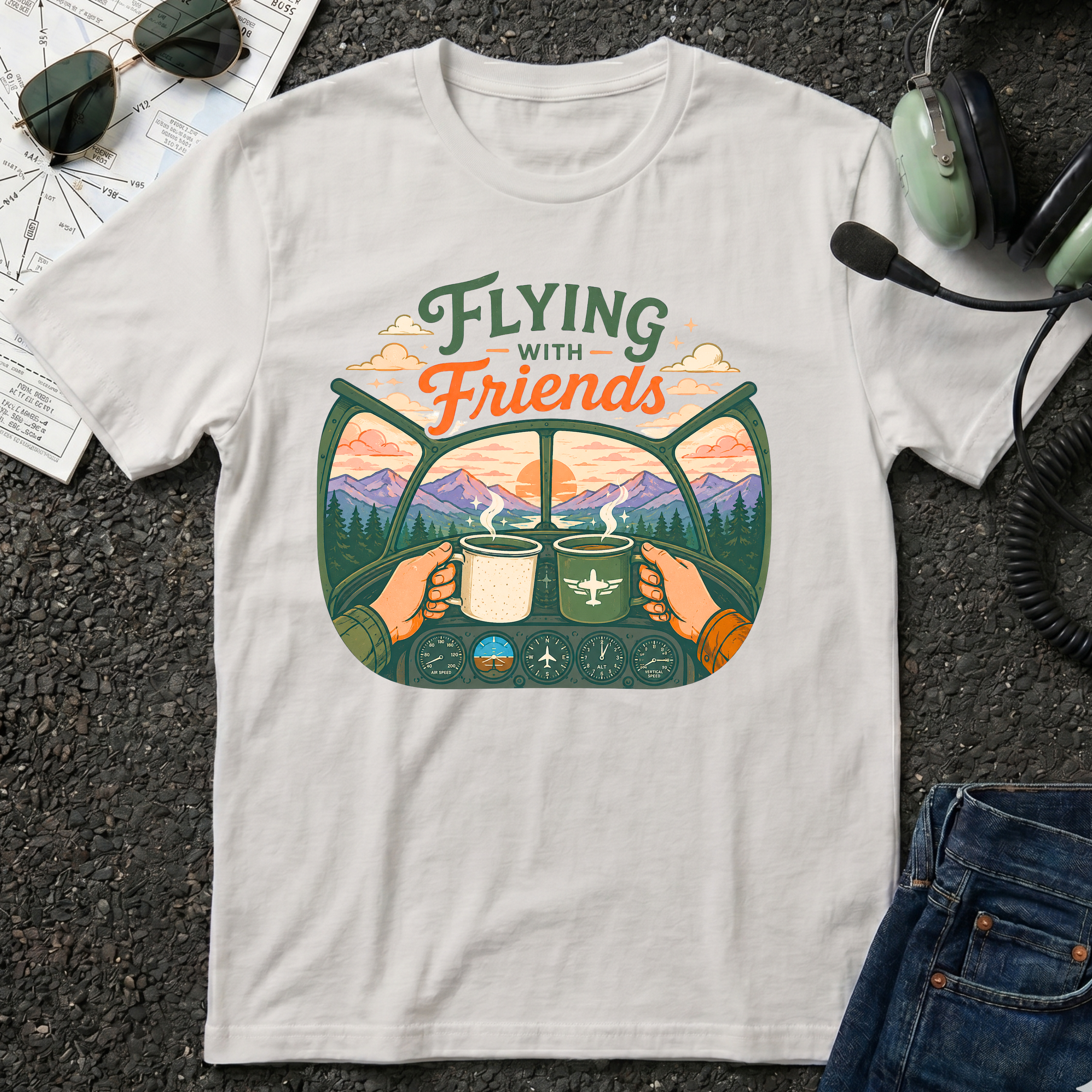 Flying With Friends T-Shirt