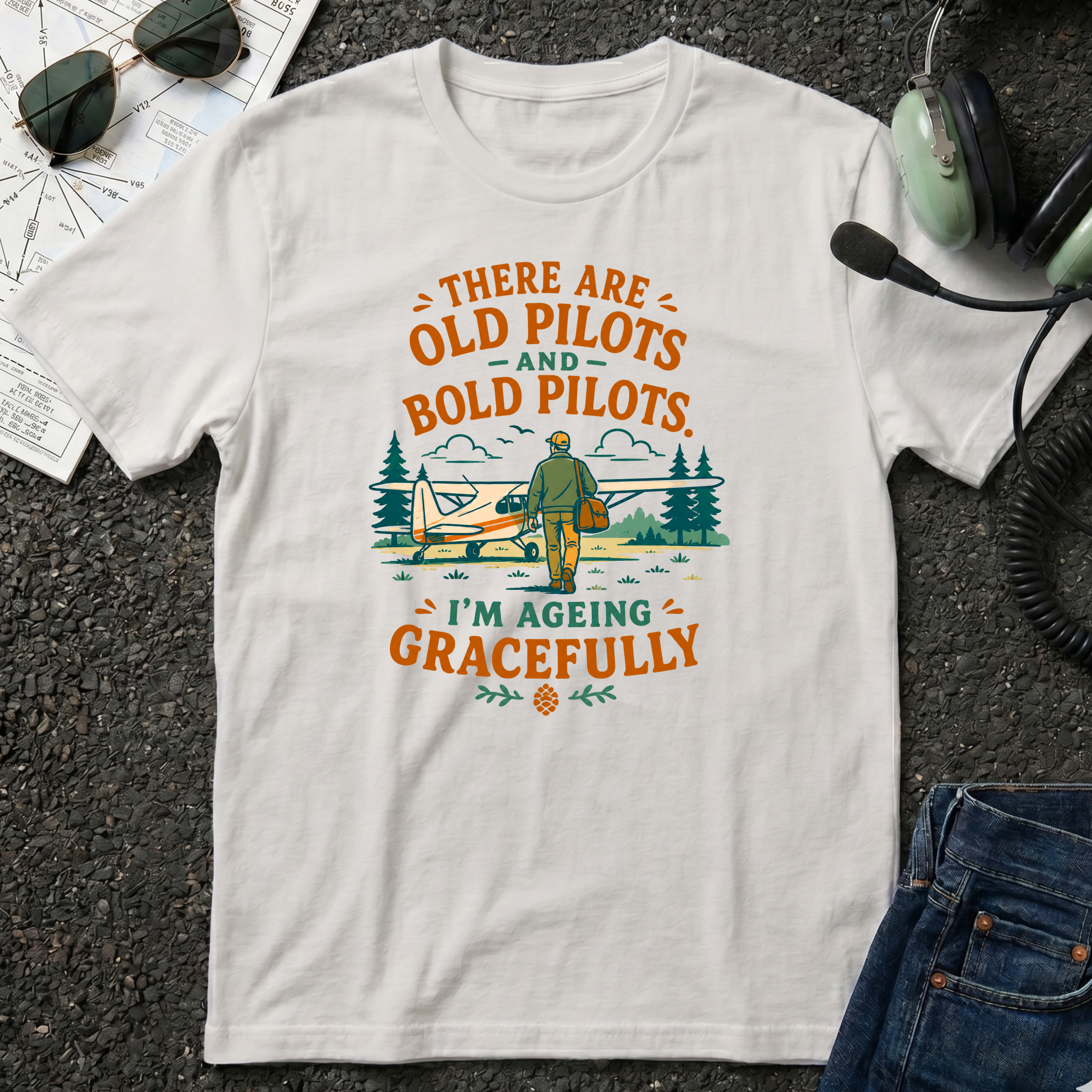 Old Pilots and Bold Pilots T-shirt