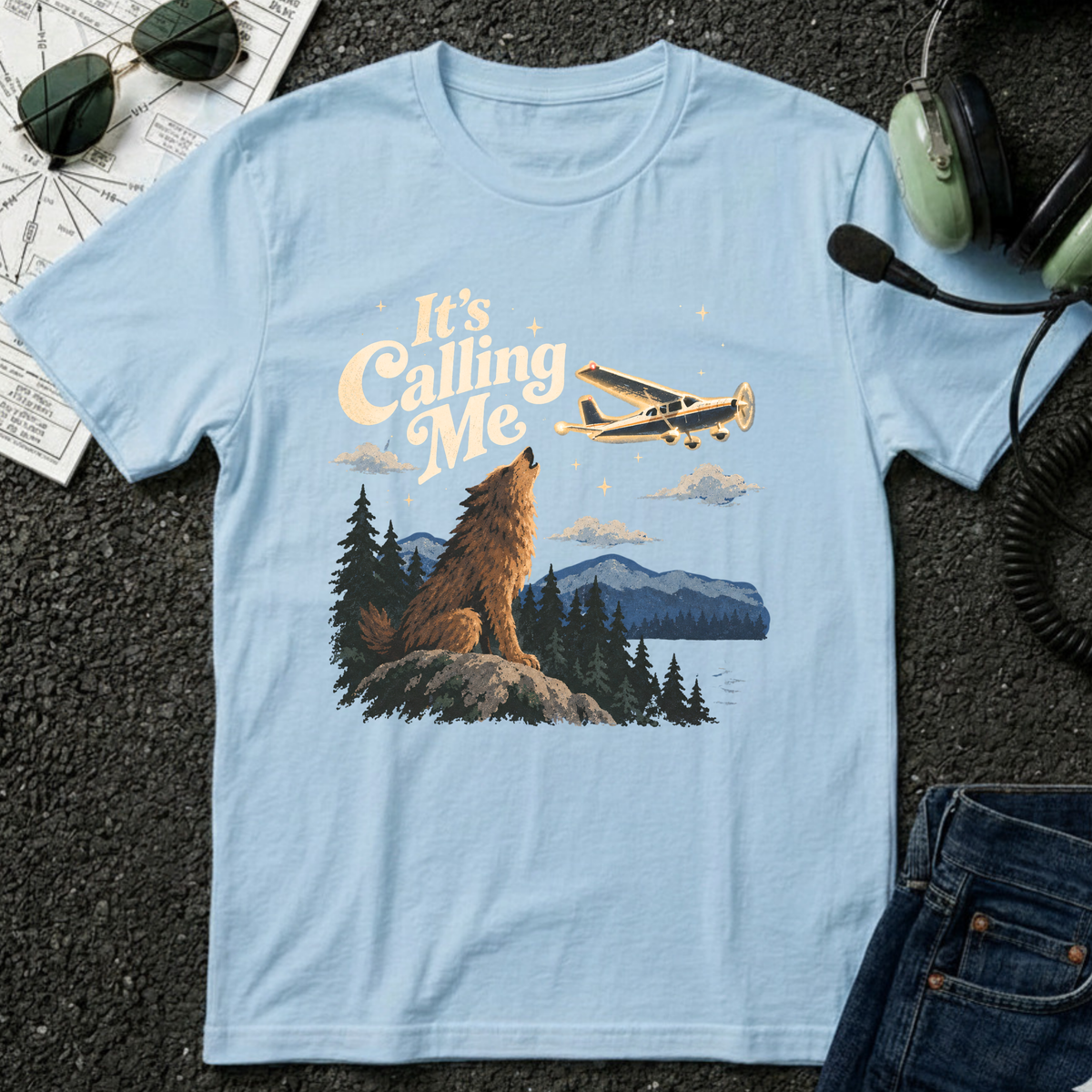 It's Calling Me - Airplane T-shirt