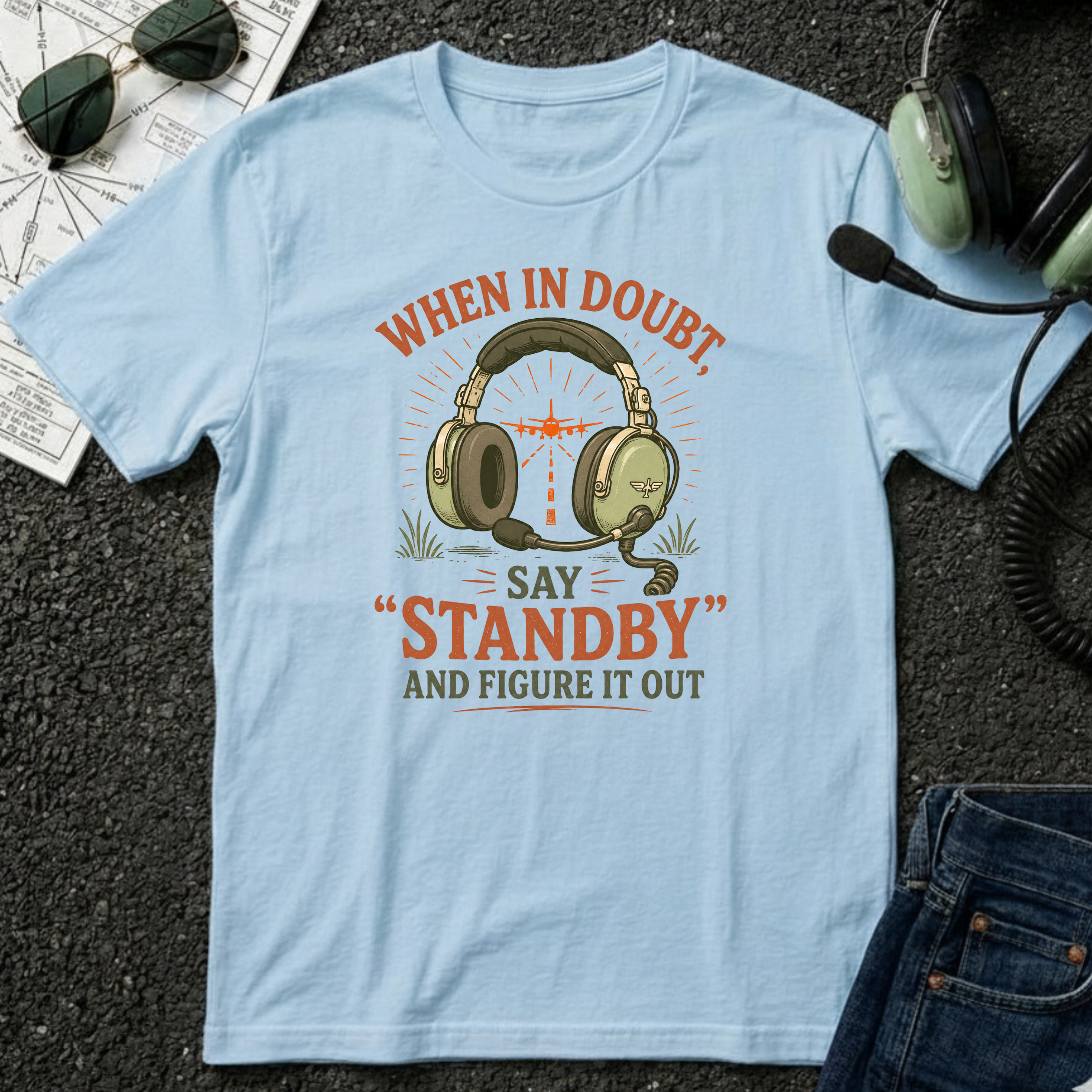 When in Doubt say Standby and Figure it out T-shirt